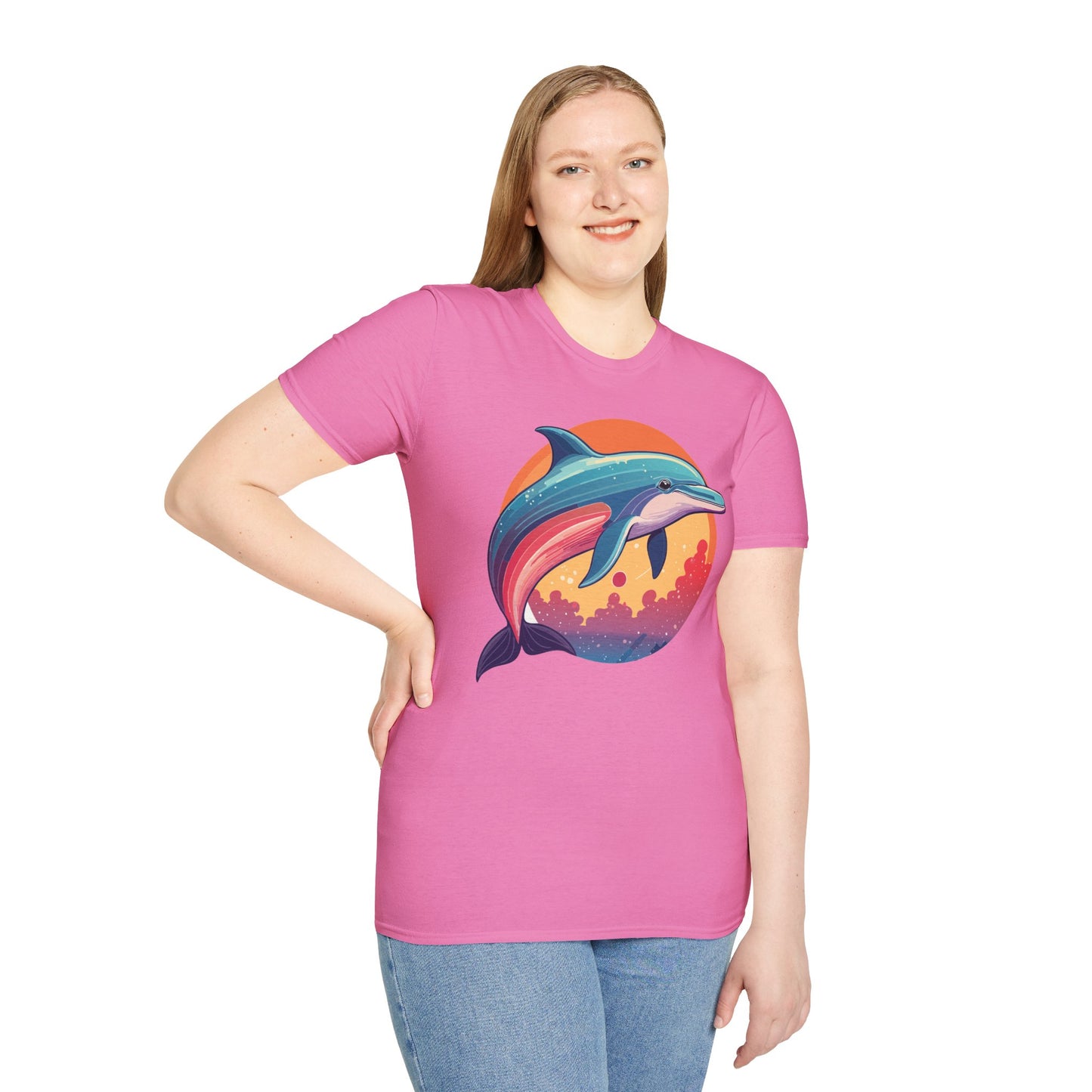 Dolphin Shirts, Shirt with Dolphin, Fish Tee Shirt, Animal Shirt