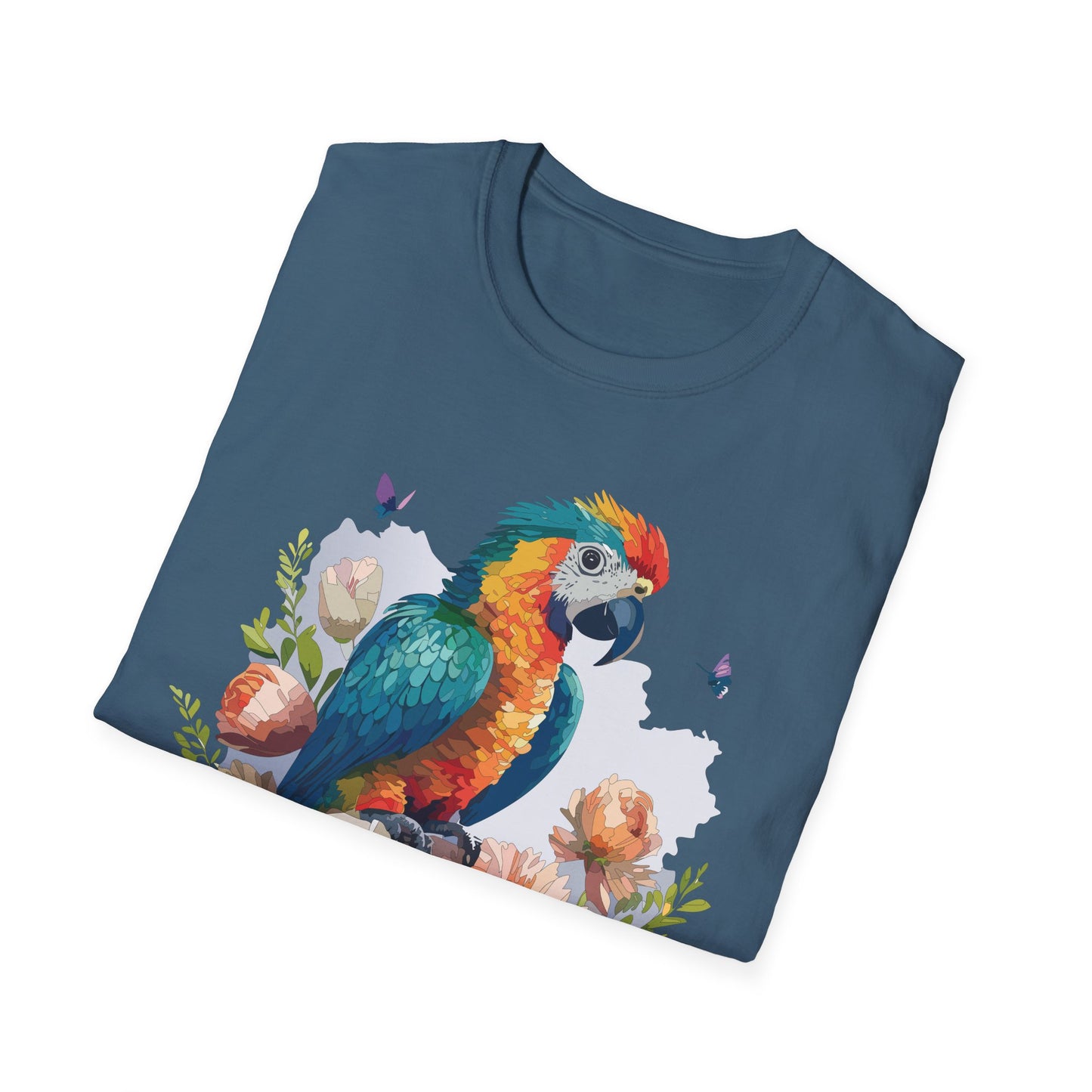 Bird T-Shirt, Floral Bird T Shirt, Shirt with Bird, Shirt with Animal