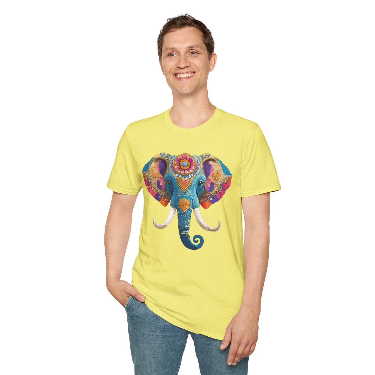 Elephant Shirt, T Shirt with Elephant, Elephant on T Shirt, T Shirt with Animation, Animals Tee Shirt