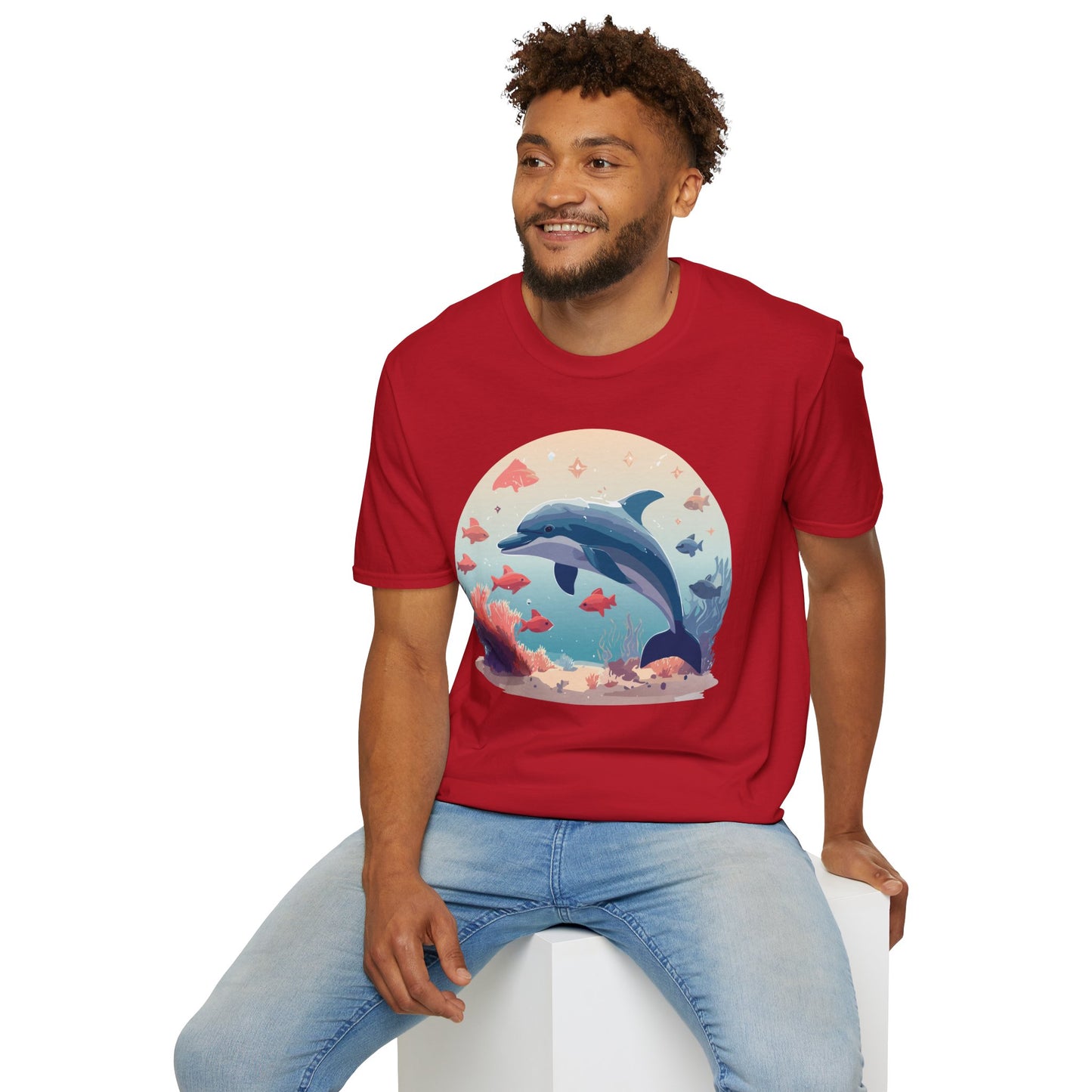 Dolphin Shirts, Shirt with Dolphin, Fish Tee Shirt, Animal Shirt