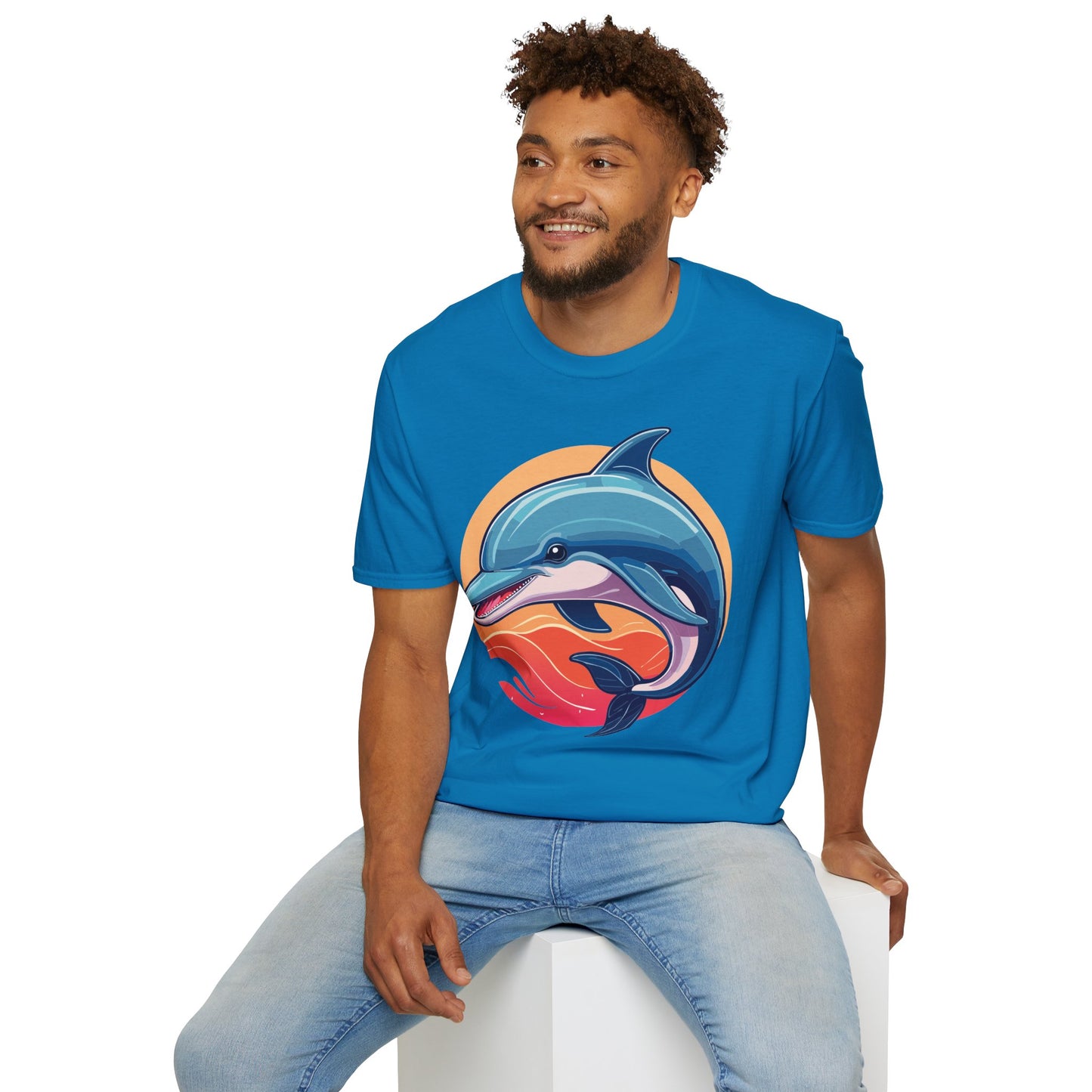 Dolphin Shirts, Shirt with Dolphin, Fish Tee Shirt, Animal Shirt