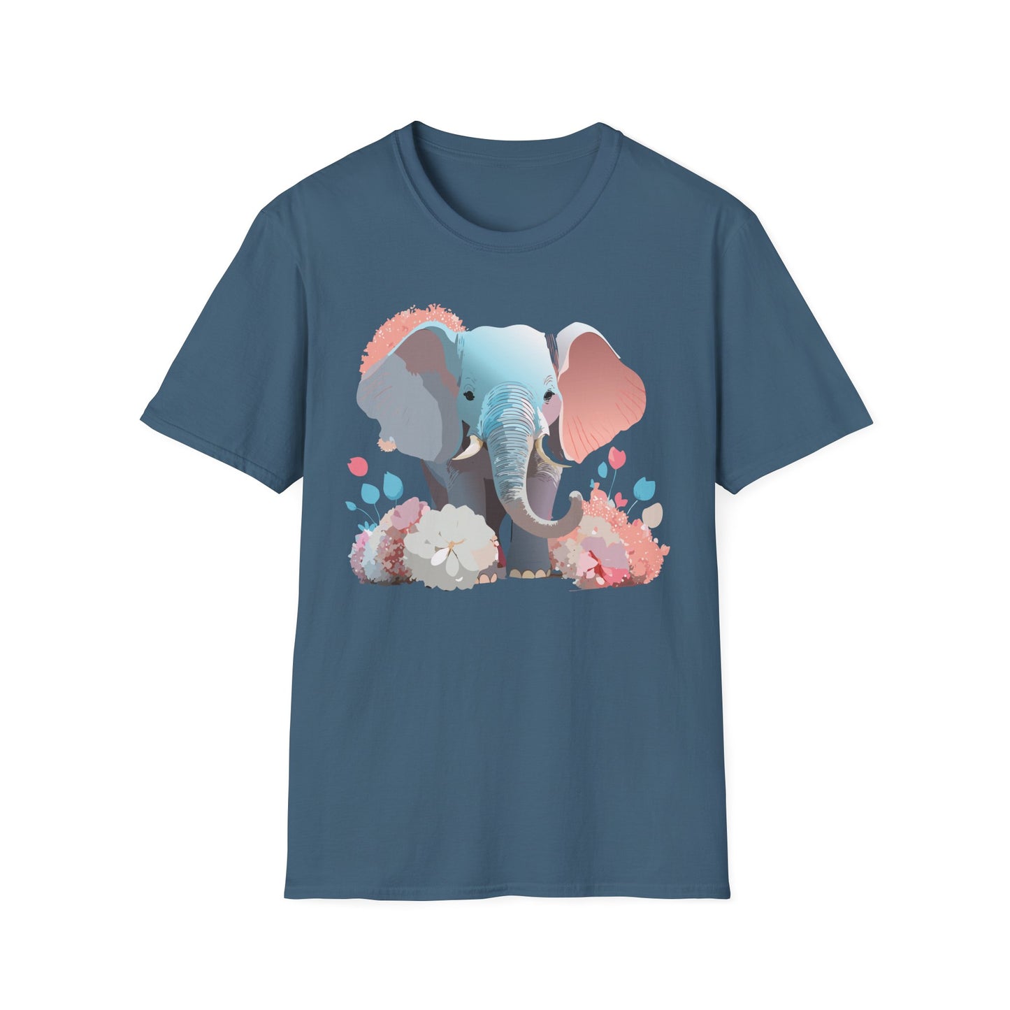 Elephant Shirt, T Shirt with Elephant, Elephant on T Shirt, T Shirt with Animation, Animals Tee Shirt