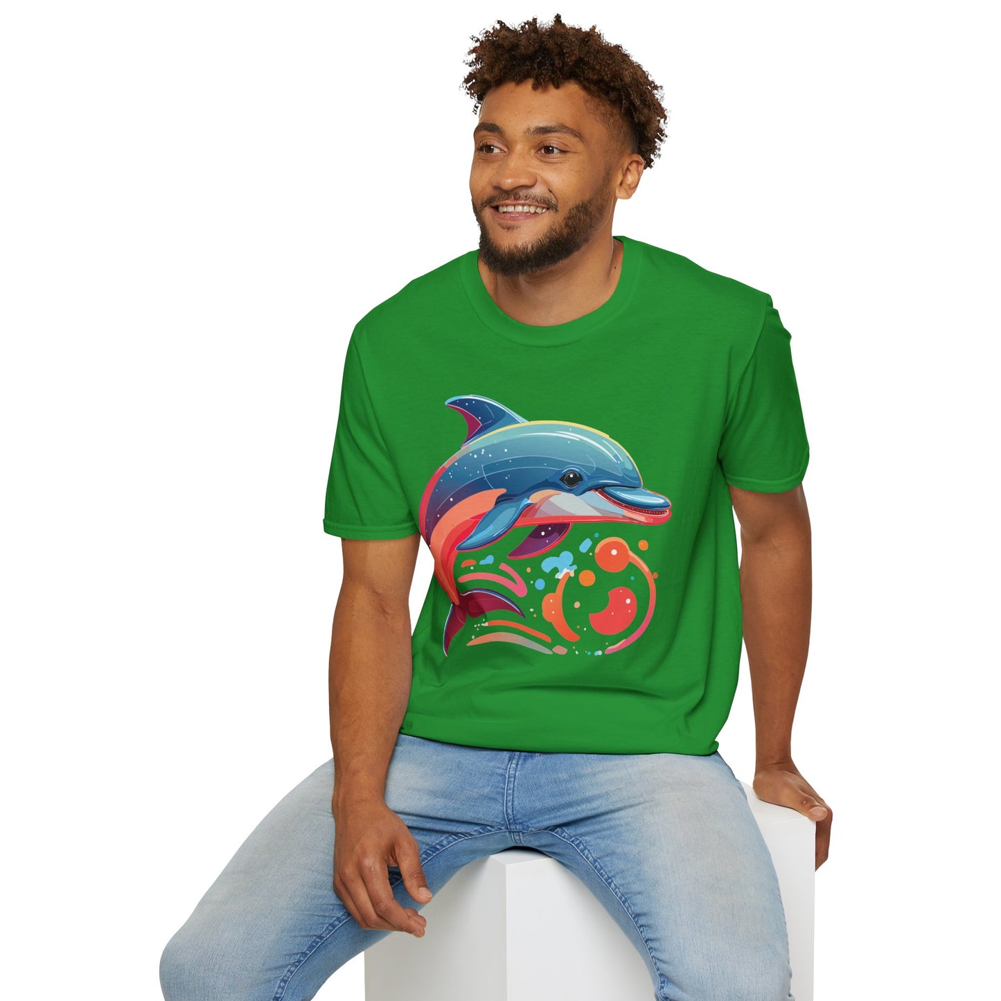 Dolphin Shirts, Shirt with Dolphin, Fish Tee Shirt, Animal Shirt