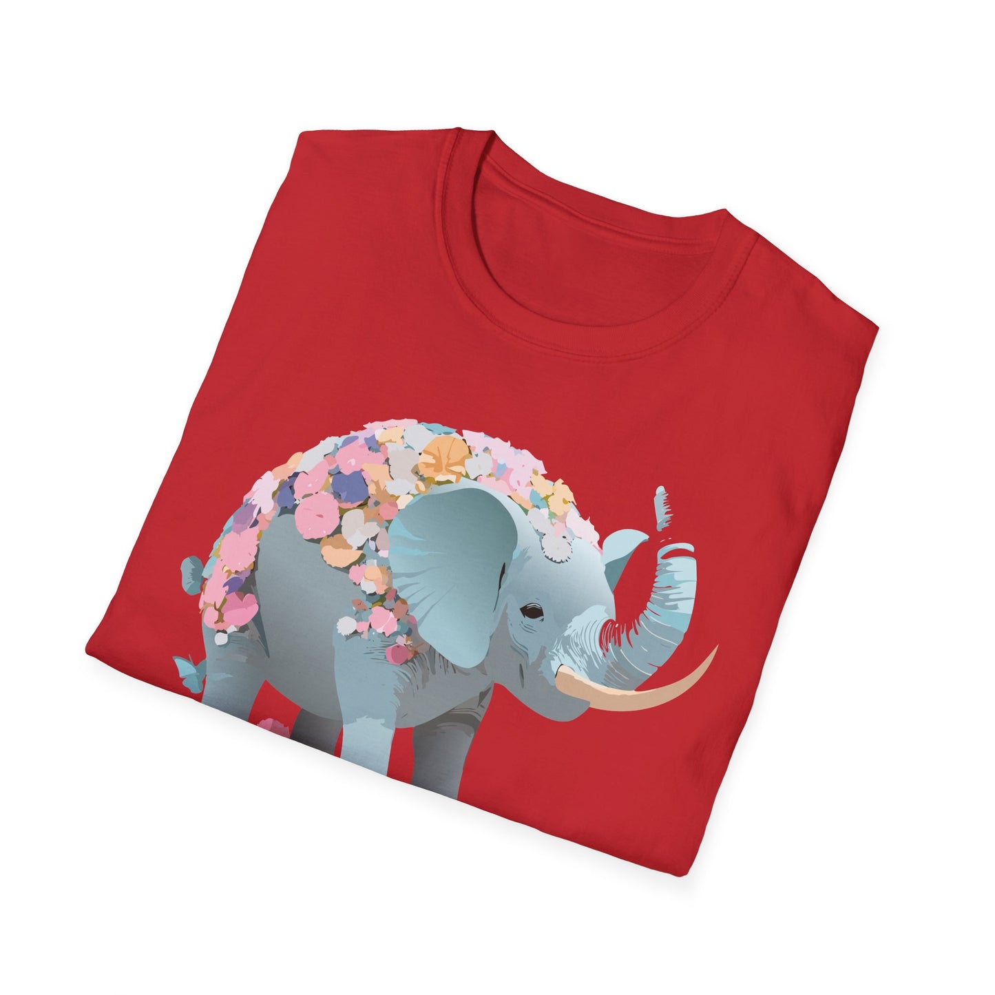 Elephant Shirt, T Shirt with Elephant, Elephant on T Shirt, T Shirt with Animation, Animals Tee Shirt