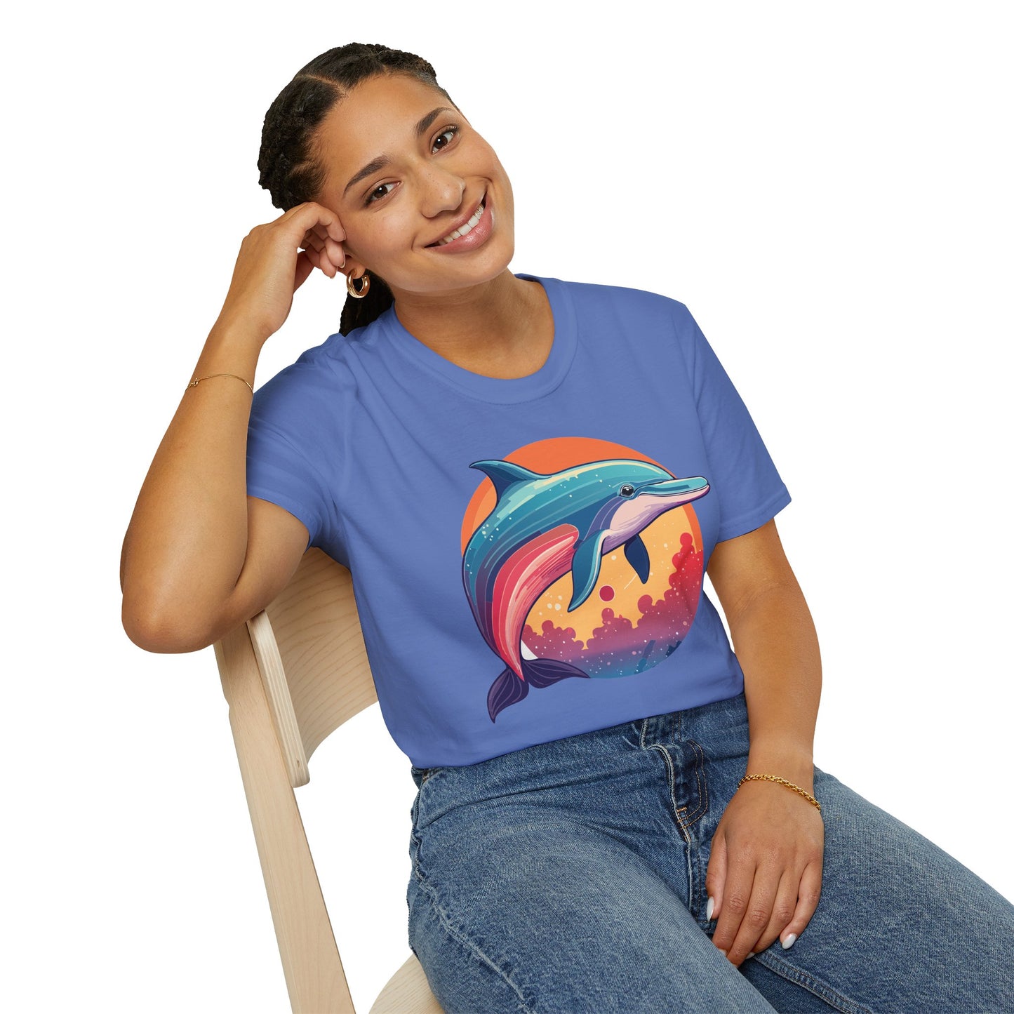 Dolphin Shirts, Shirt with Dolphin, Fish Tee Shirt, Animal Shirt