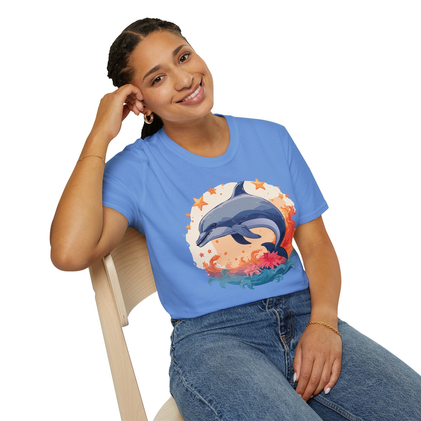 Dolphin Shirts, Shirt with Dolphin, Fish Tee Shirt, Animal Shirt