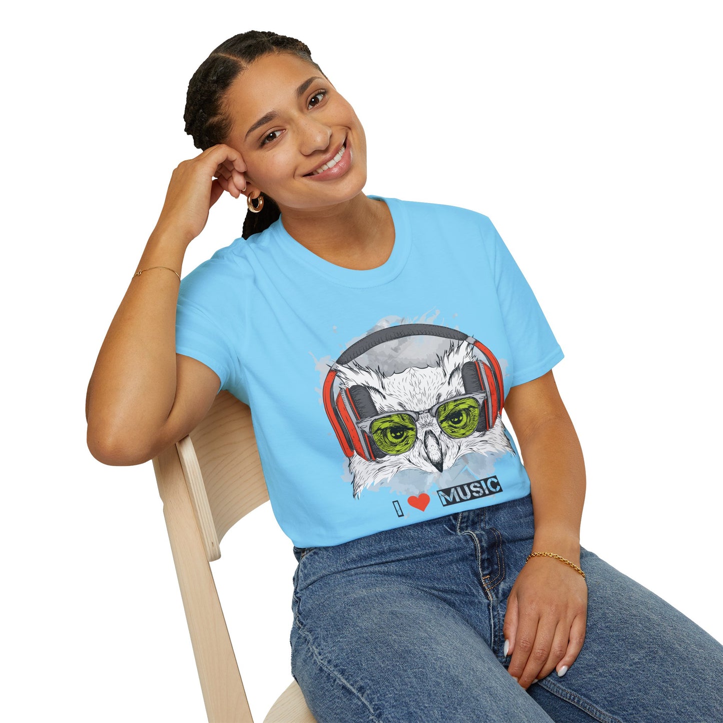 I love Music Animals Shirts, Shirt with Animals, Animals with Headphones Shirt