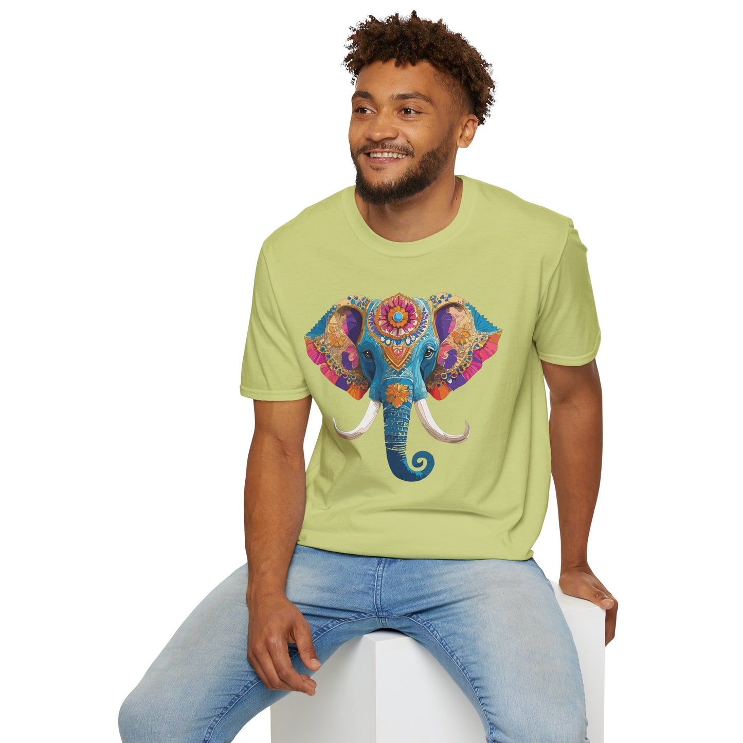 Elephant Shirt, T Shirt with Elephant, Elephant on T Shirt, T Shirt with Animation, Animals Tee Shirt