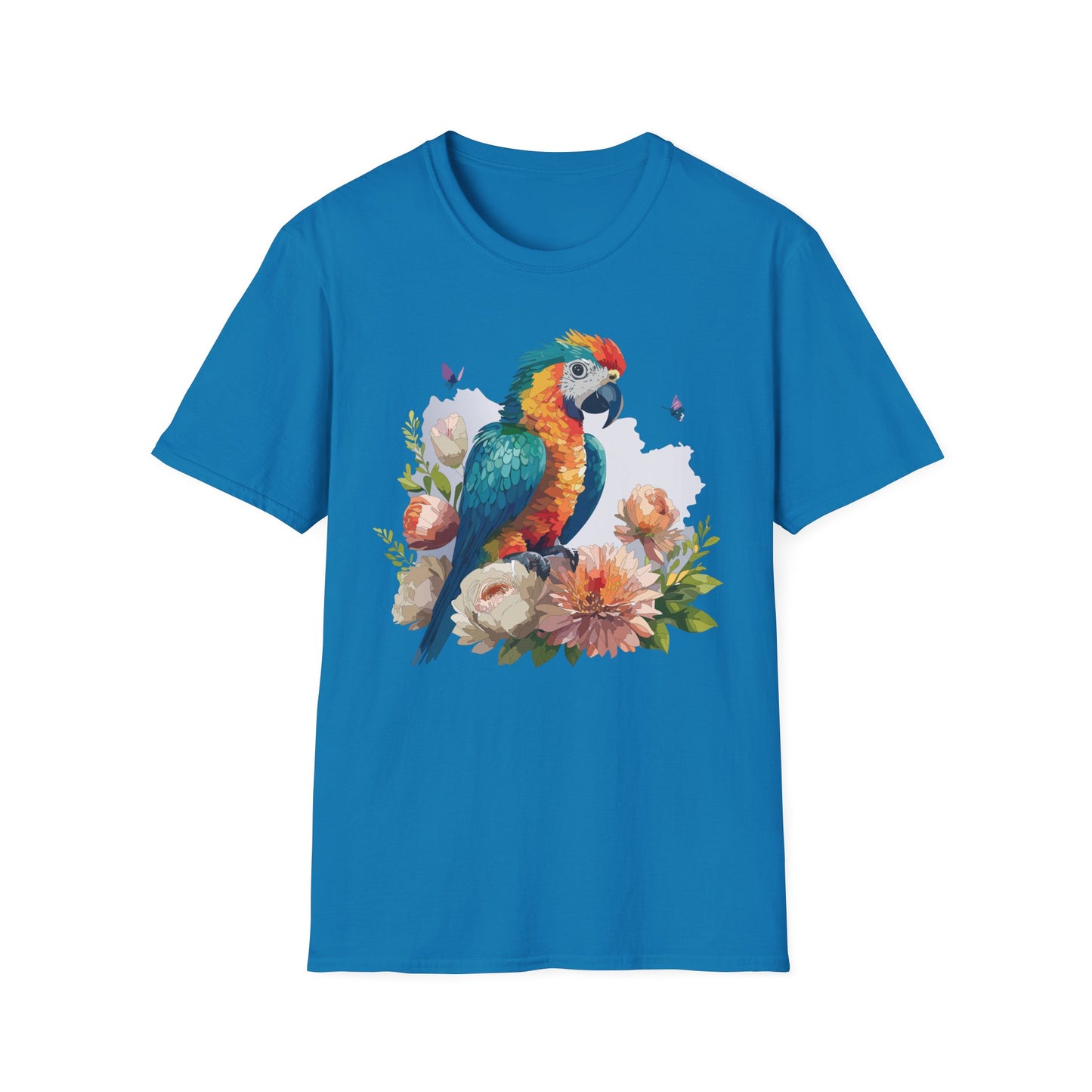 Bird T-Shirt, Floral Bird T Shirt, Shirt with Bird, Shirt with Animal