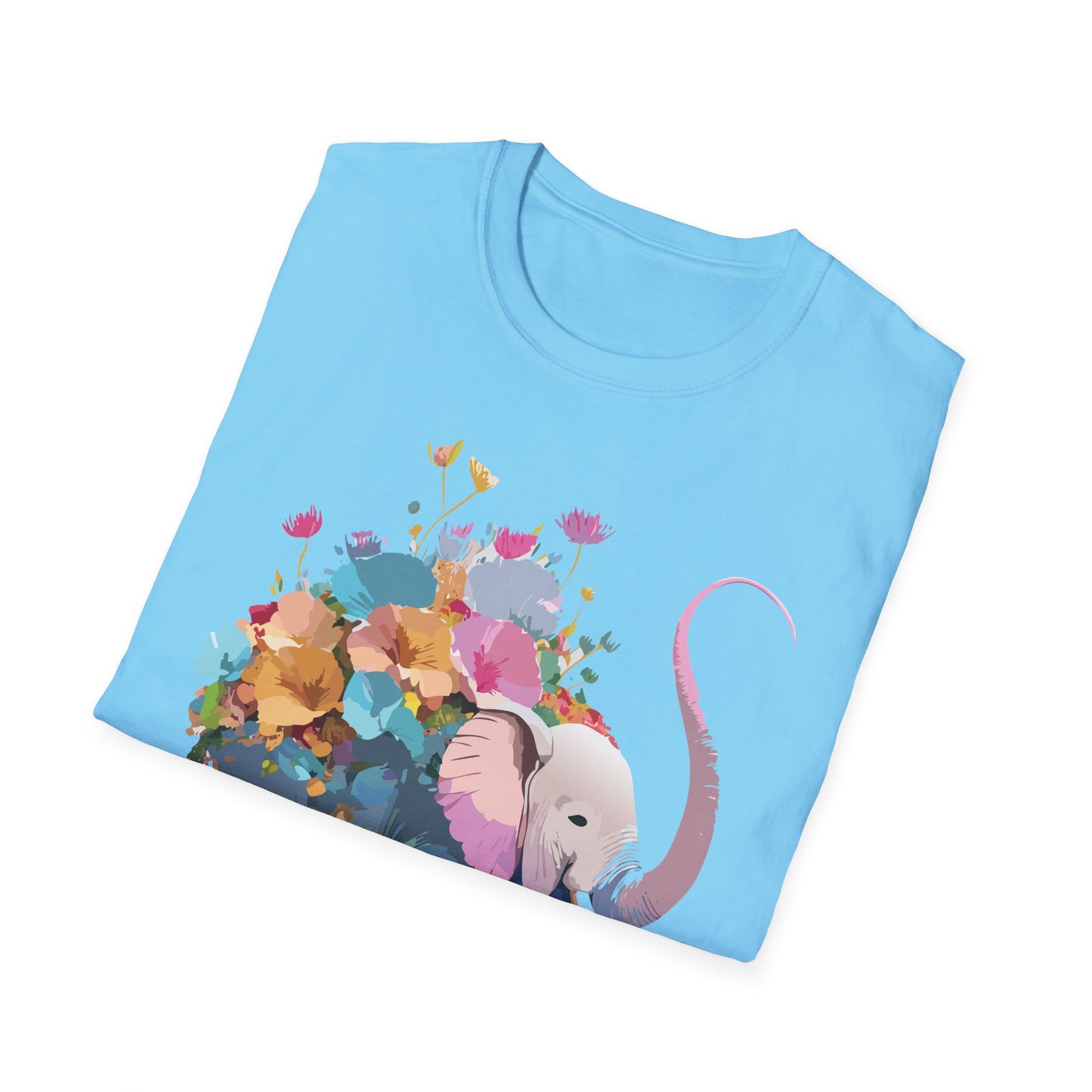 Elephant Shirt, T Shirt with Elephant, Elephant on T Shirt, T Shirt with Animation, Animals Tee Shirt