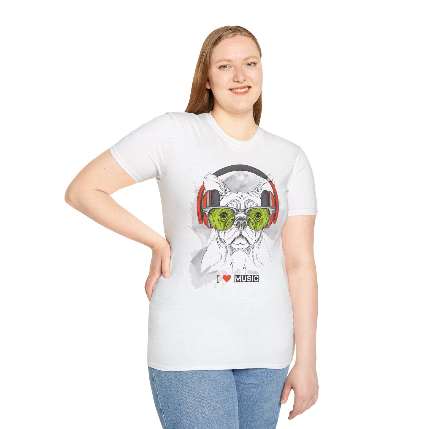I love Music Animals Shirts, Shirt with Animals, Animals with Headphones Shirt