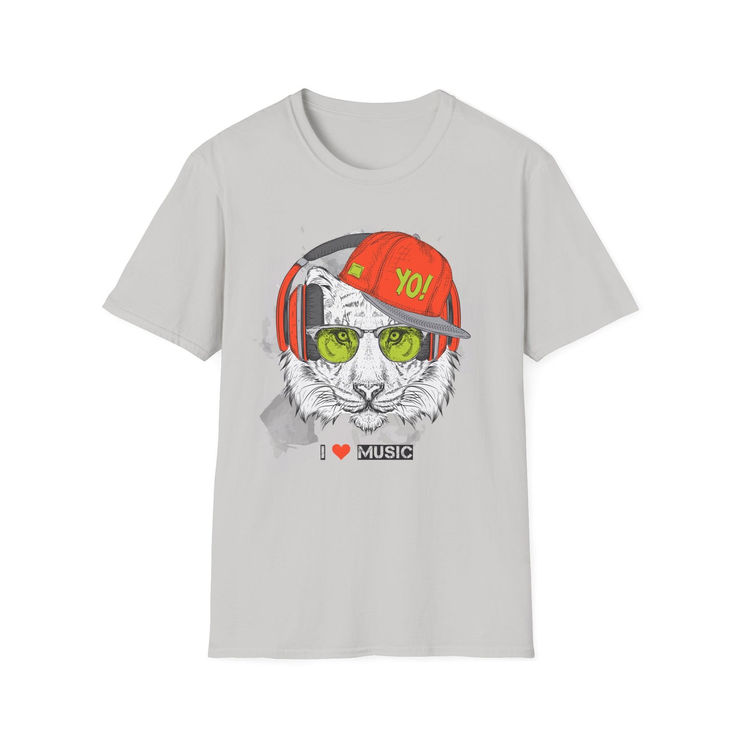 I love Music Animals Shirts, Shirt with Animals, Animals with Headphones Shirt