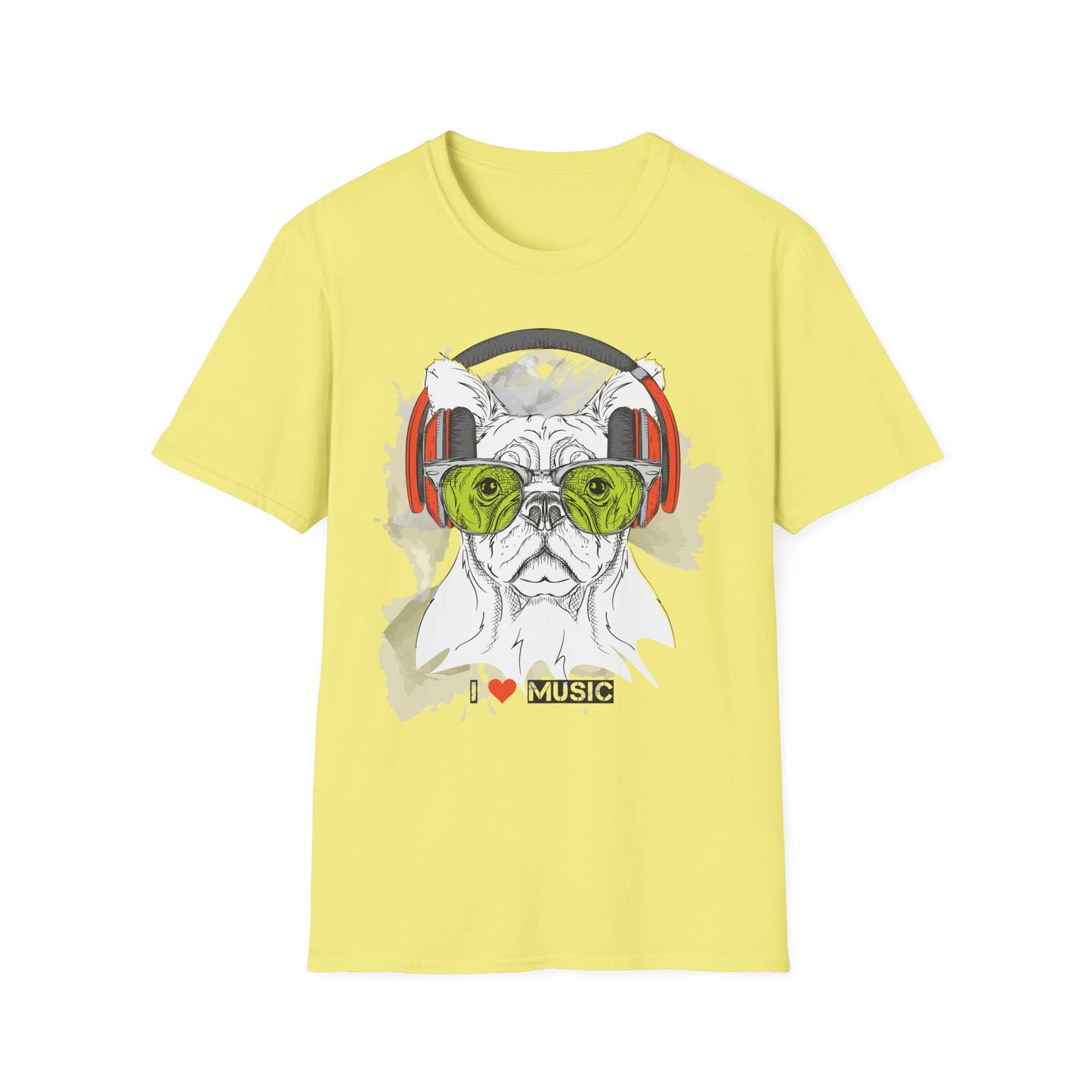 I love Music Animals Shirts, Shirt with Animals, Animals with Headphones Shirt