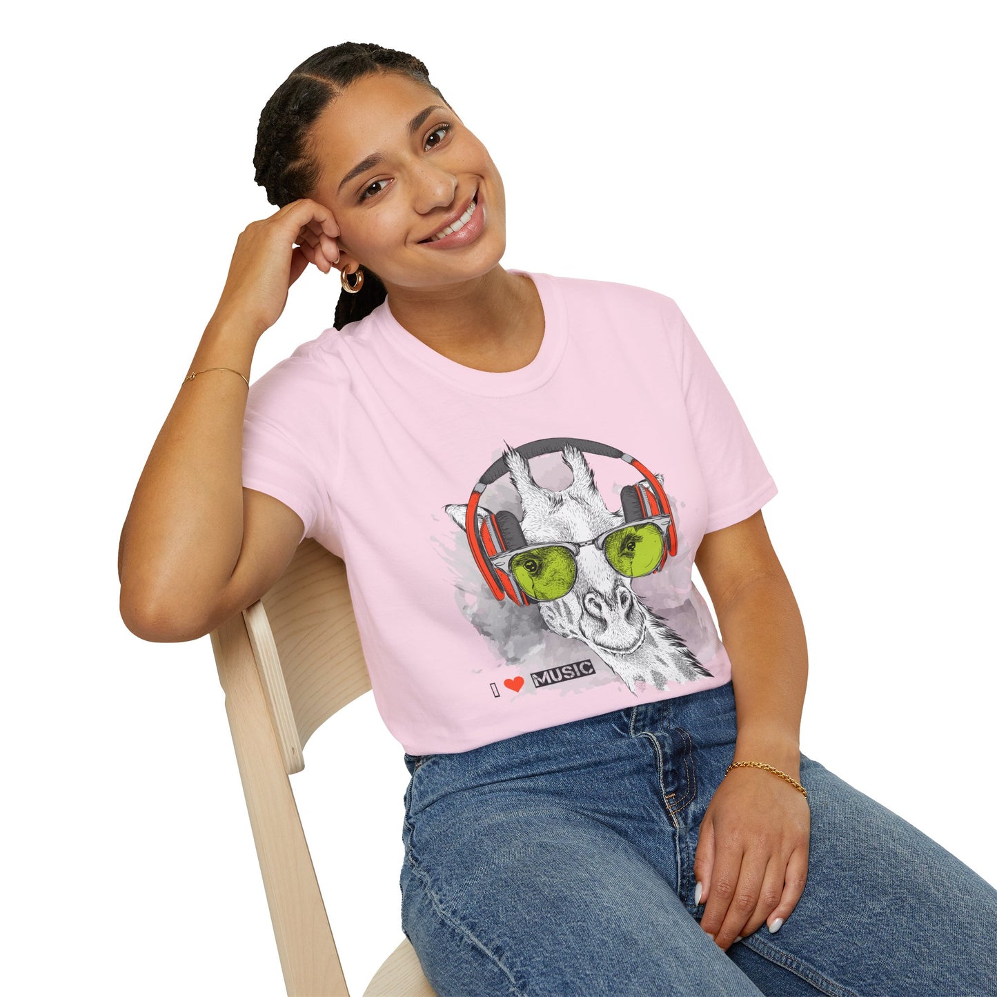 I love Music Animals Shirts, Shirt with Animals, Animals with Headphones Shirt
