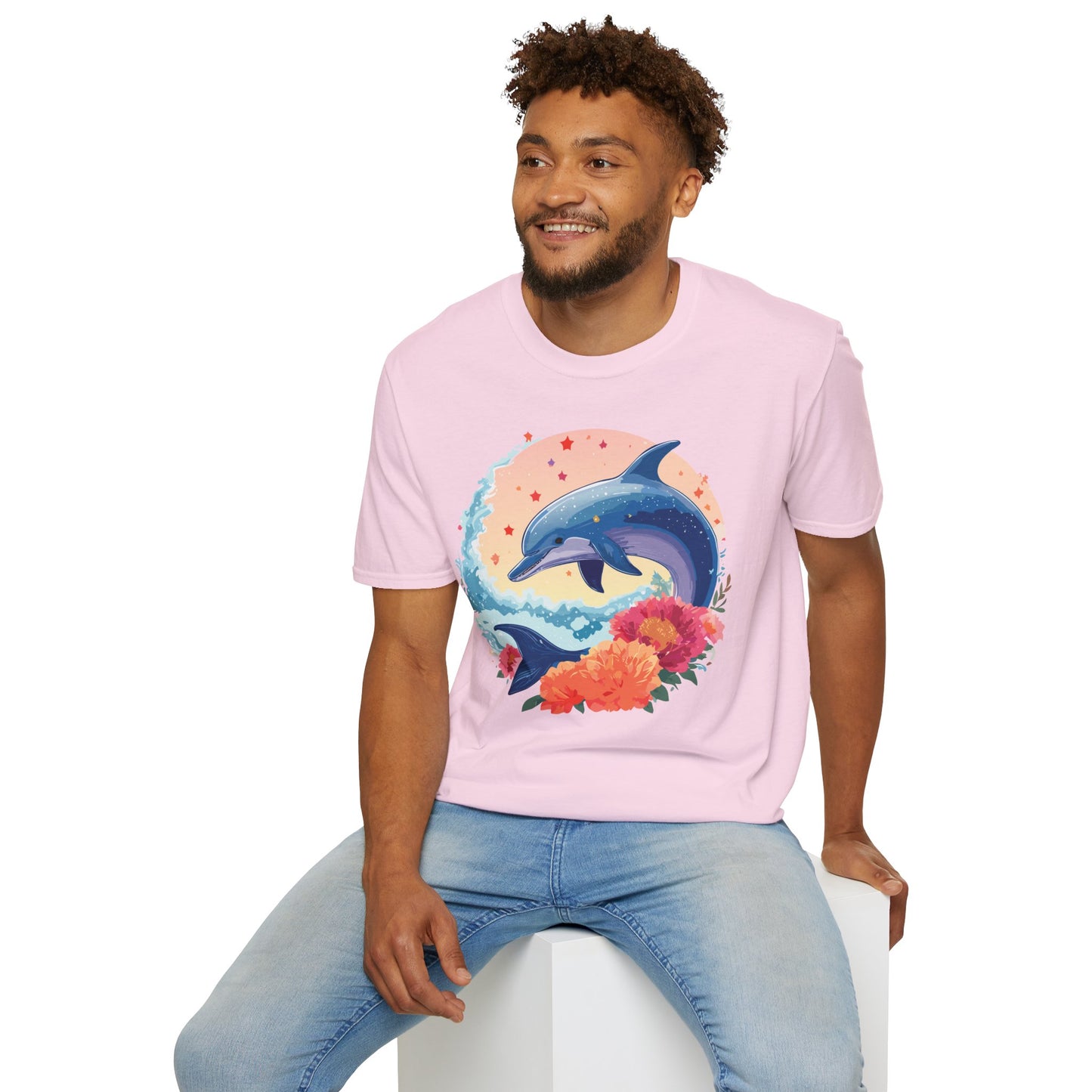 Dolphin Shirts, Shirt with Dolphin, Fish Tee Shirt, Animal Shirt