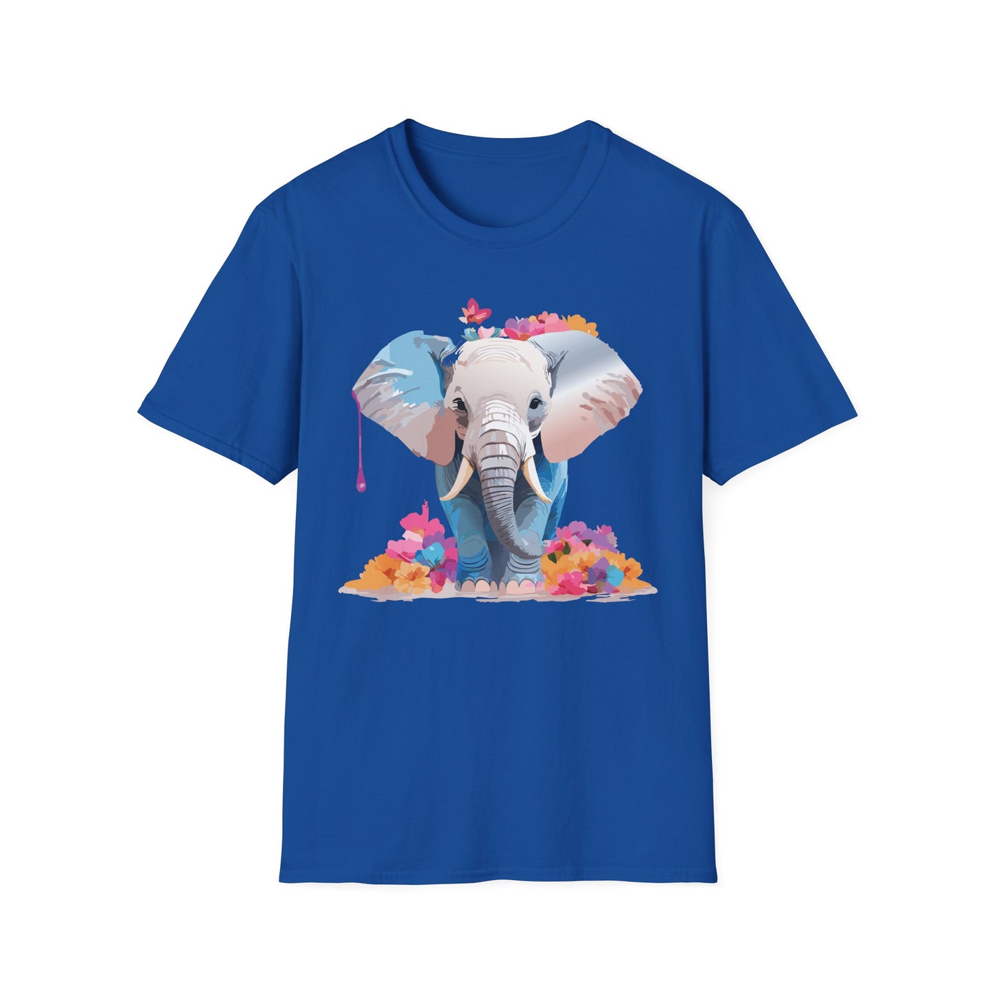 Elephant Shirt, T Shirt with Elephant, Elephant on T Shirt, T Shirt with Animation, Animals Tee Shirt