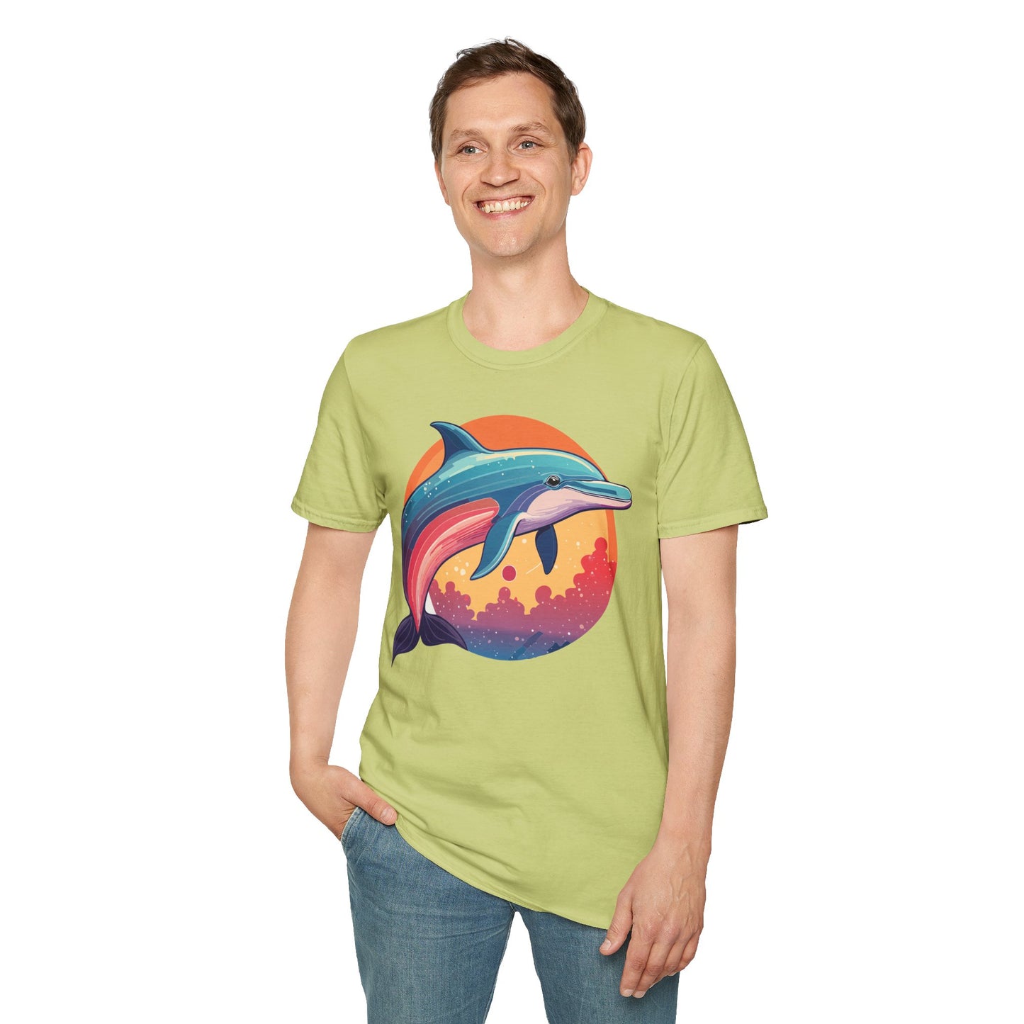 Dolphin Shirts, Shirt with Dolphin, Fish Tee Shirt, Animal Shirt