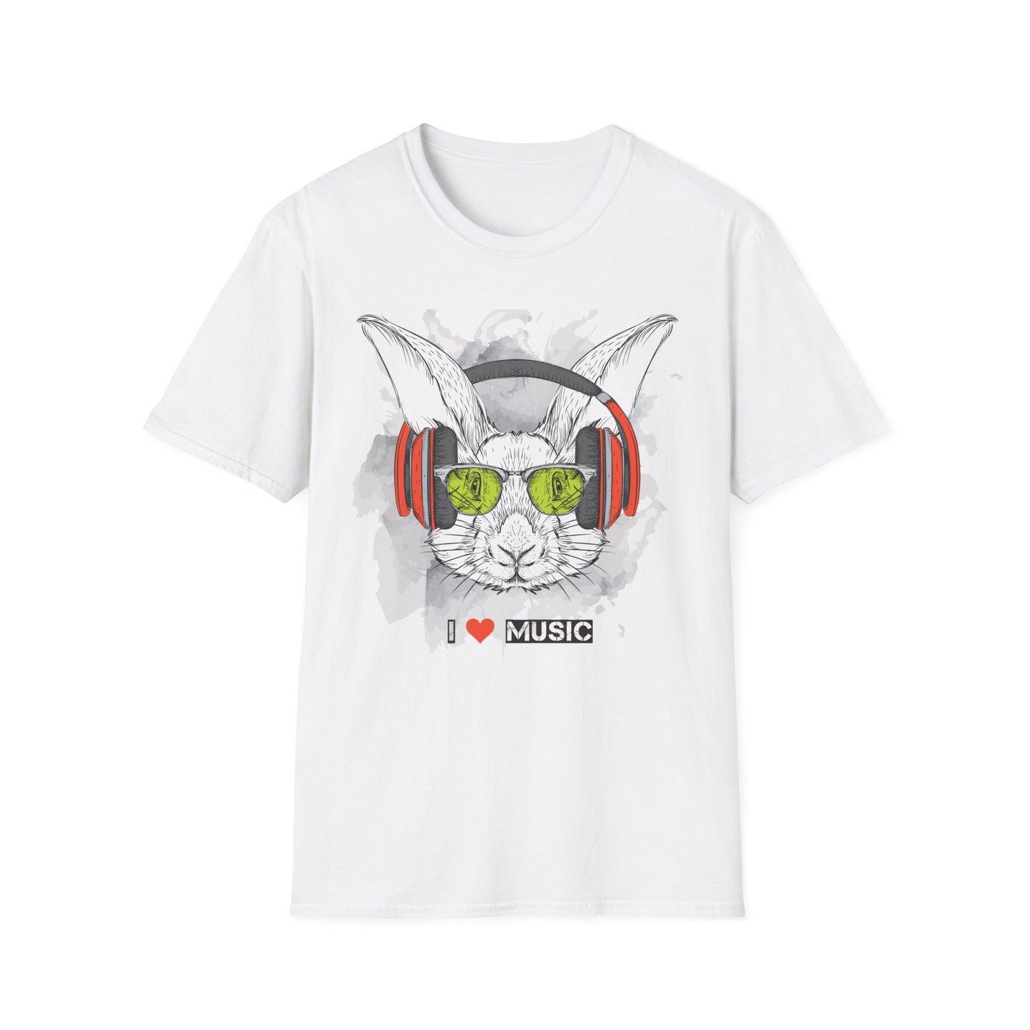 I love Music Animals Shirts, Shirt with Animals, Animals with Headphones Shirt