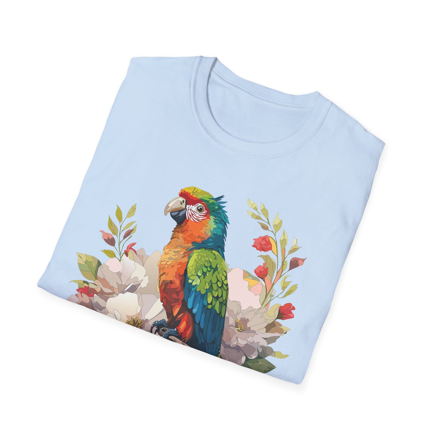 Bird T-Shirt, Floral Bird T Shirt, Shirt with Bird, Shirt with Animal