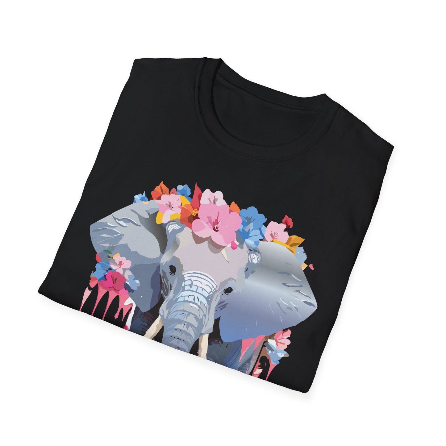 Elephant Shirt, T Shirt with Elephant, Elephant on T Shirt, T Shirt with Animation, Animals Tee Shirt