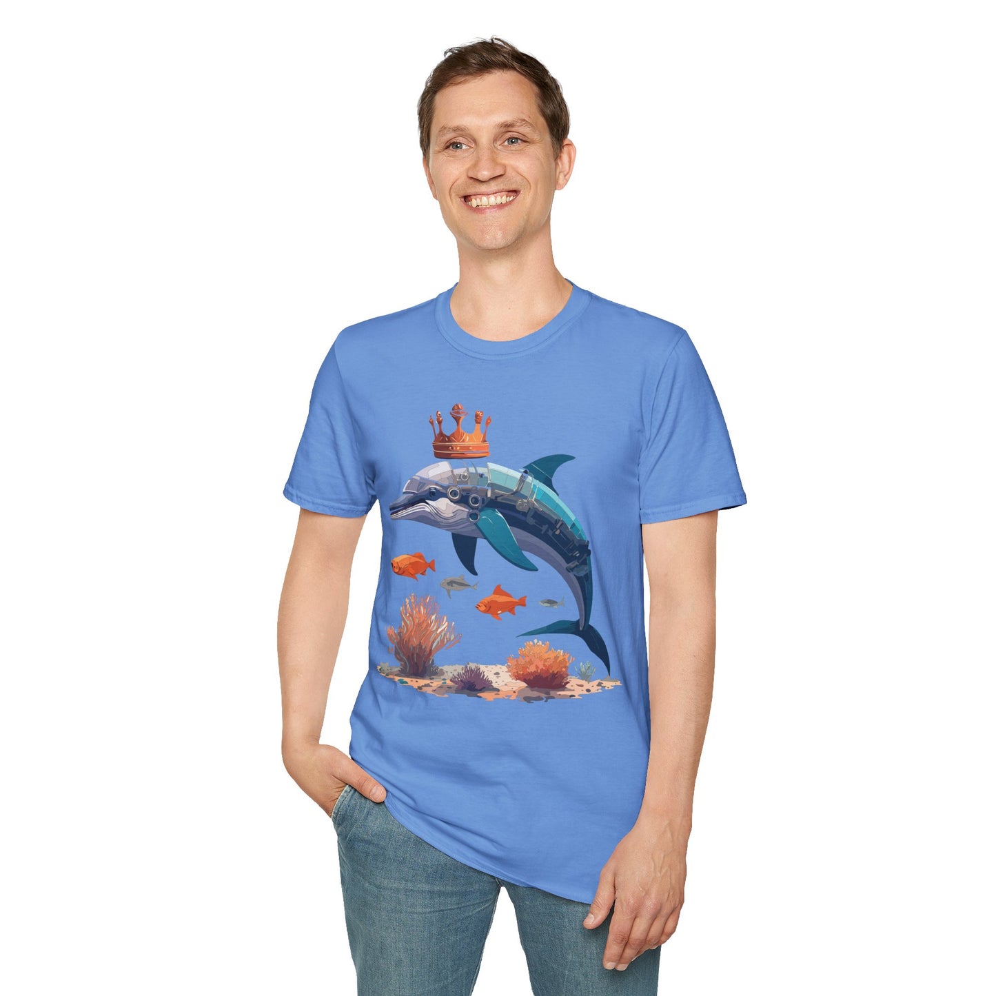 Dolphin Shirts, Shirt with Dolphin, Fish Tee Shirt, Animal Shirt