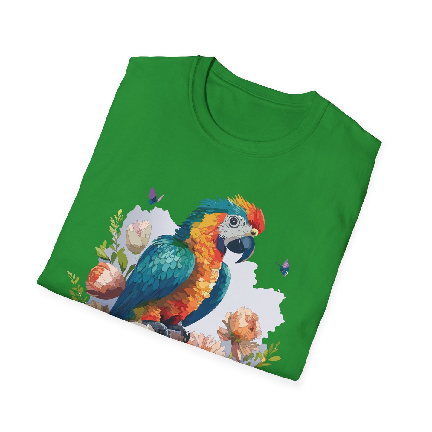 Bird T-Shirt, Floral Bird T Shirt, Shirt with Bird, Shirt with Animal