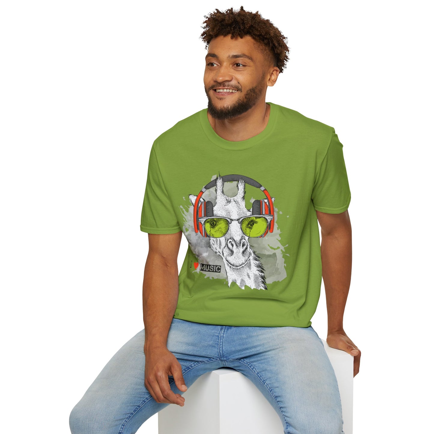 I love Music Animals Shirts, Shirt with Animals, Animals with Headphones Shirt