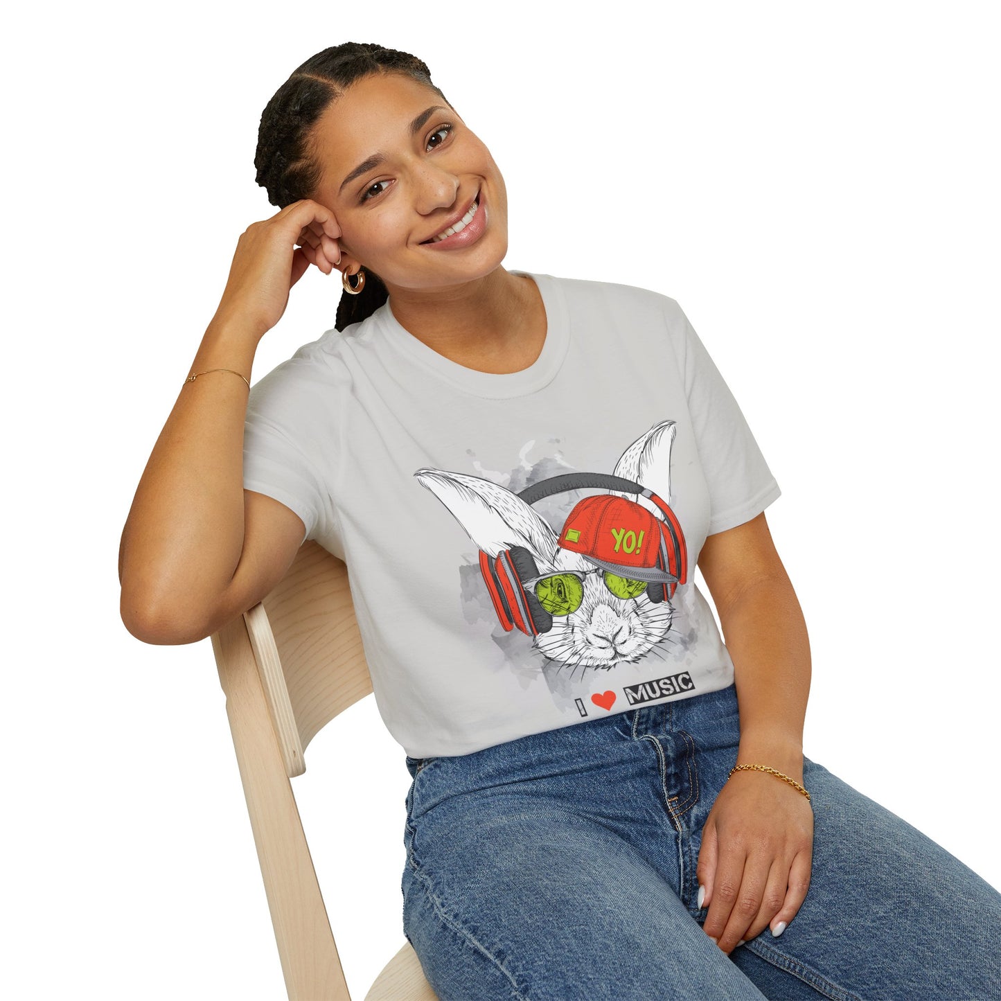 I love Music Animals Shirts, Shirt with Animals, Animals with Headphones Shirt