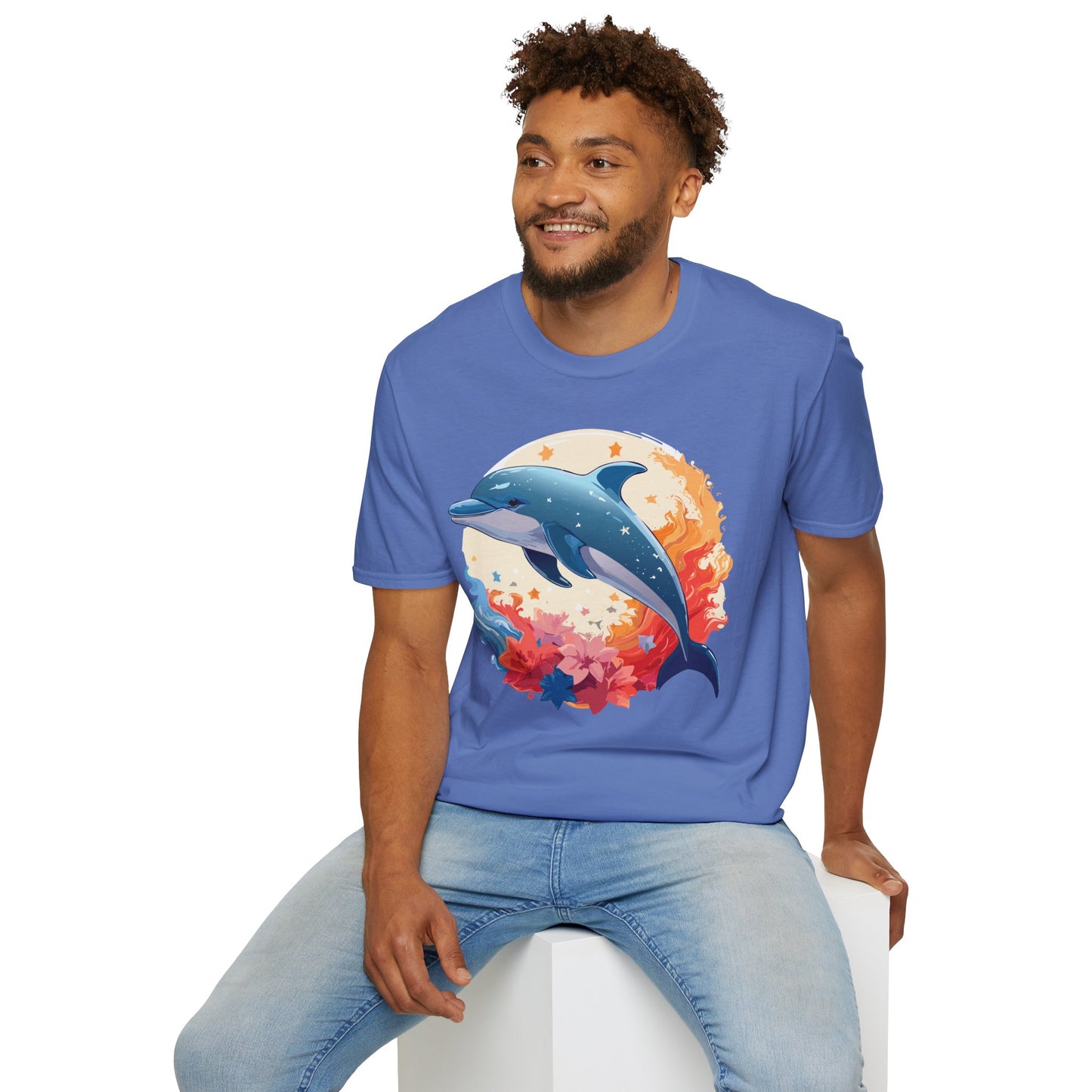 Dolphin Shirts, Shirt with Dolphin, Fish Tee Shirt, Animal Shirt