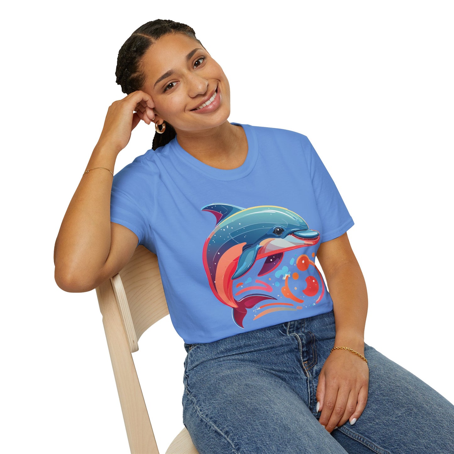 Dolphin Shirts, Shirt with Dolphin, Fish Tee Shirt, Animal Shirt