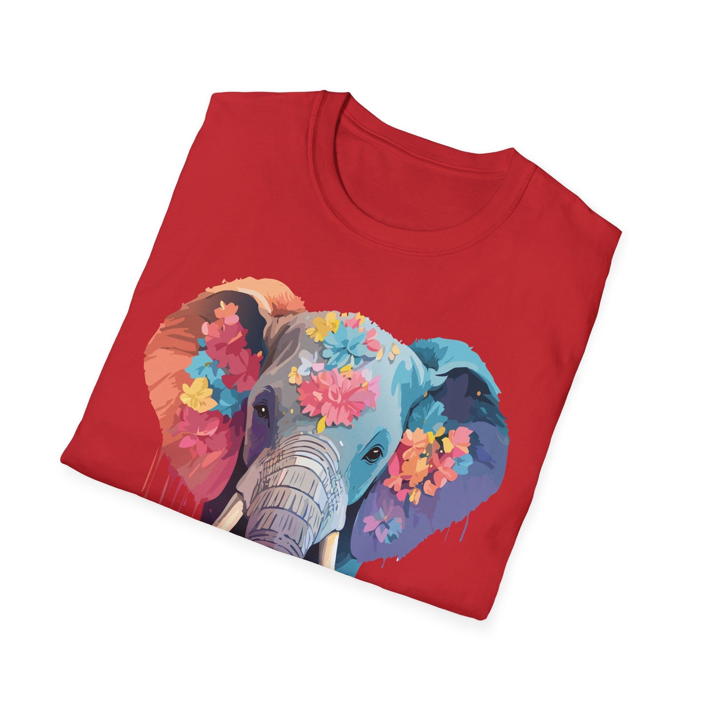 Elephant Shirt, T Shirt with Elephant, Elephant on T Shirt, T Shirt with Animation, Animals Tee Shirt