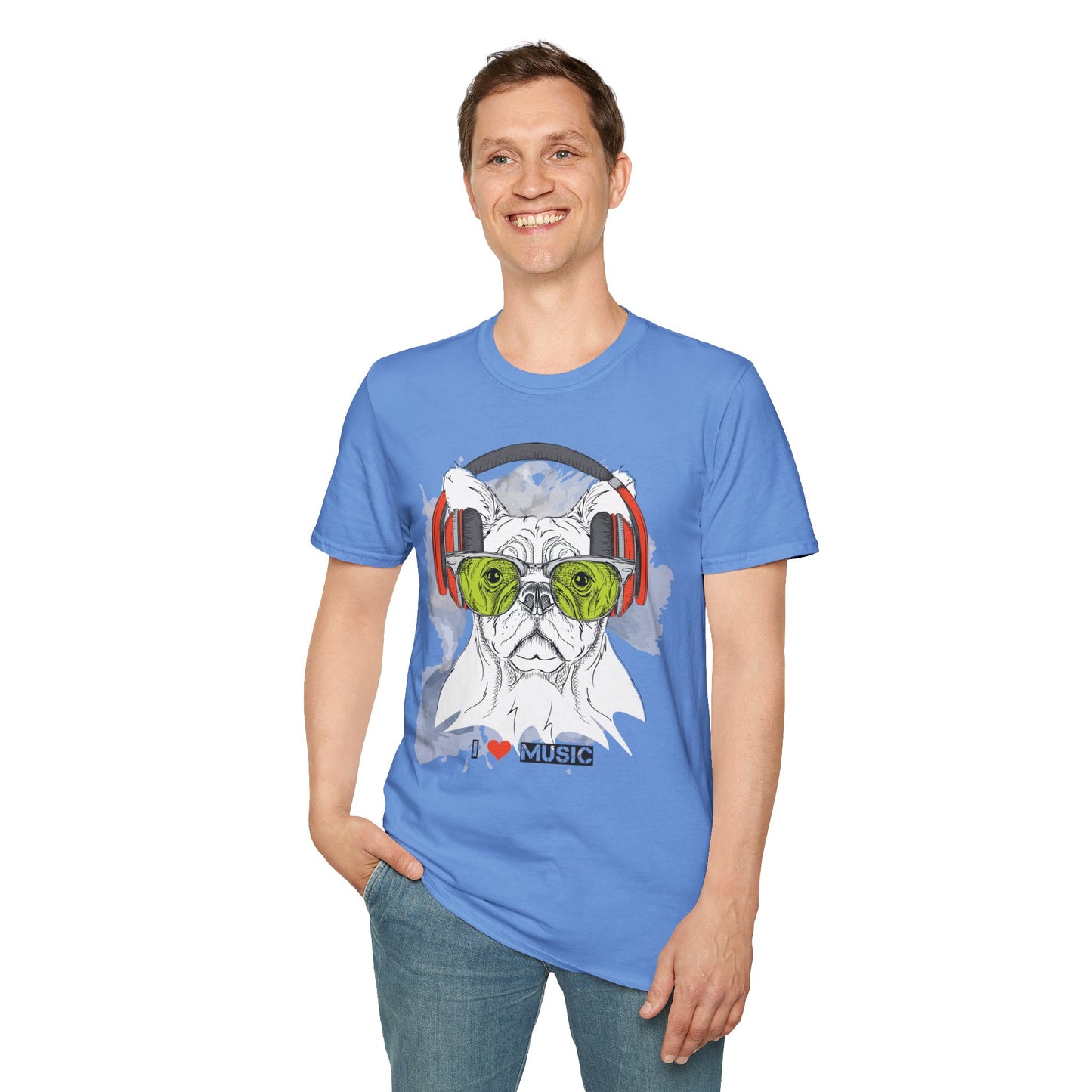 I love Music Animals Shirts, Shirt with Animals, Animals with Headphones Shirt