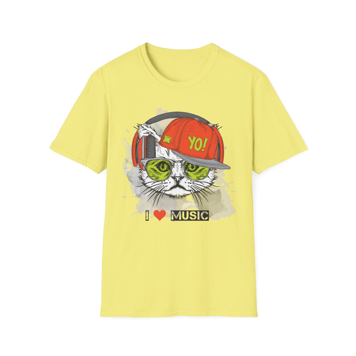 I love Music Animals Shirts, Shirt with Animals, Animals with Headphones Shirt