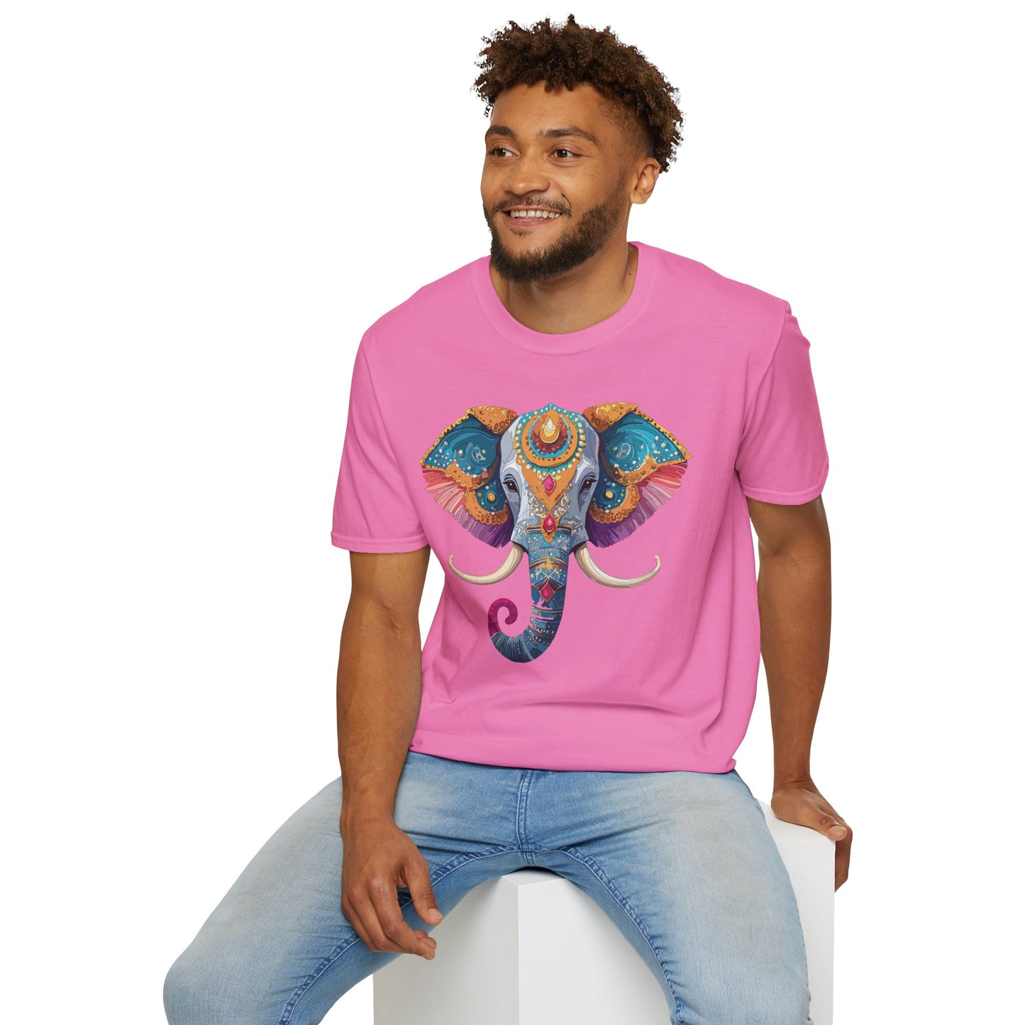 Elephant Shirt, T Shirt with Elephant, Elephant on T Shirt, T Shirt with Animation, Animals Tee Shirt