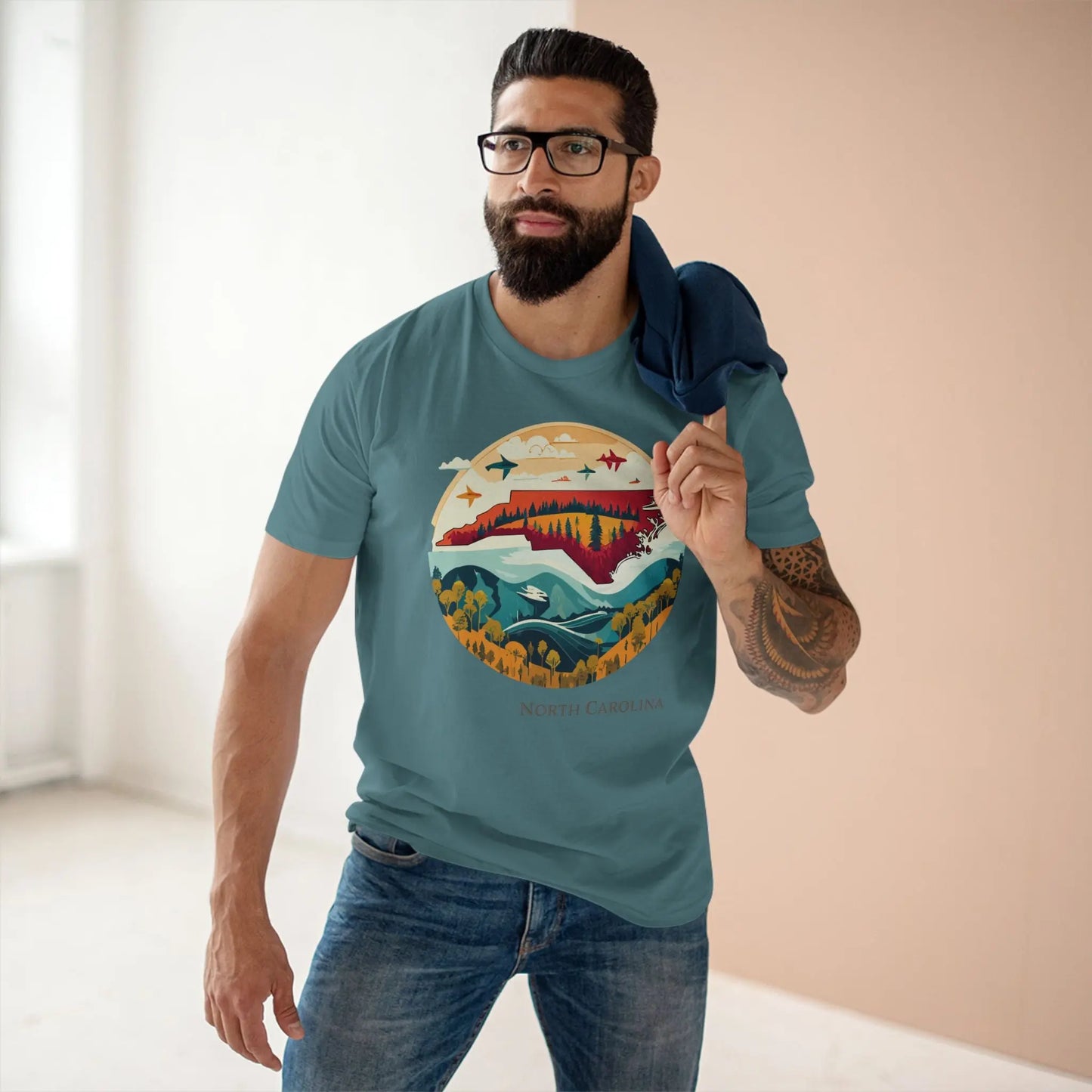 US State Shirts, North Carolina Shirt Retro2Nova