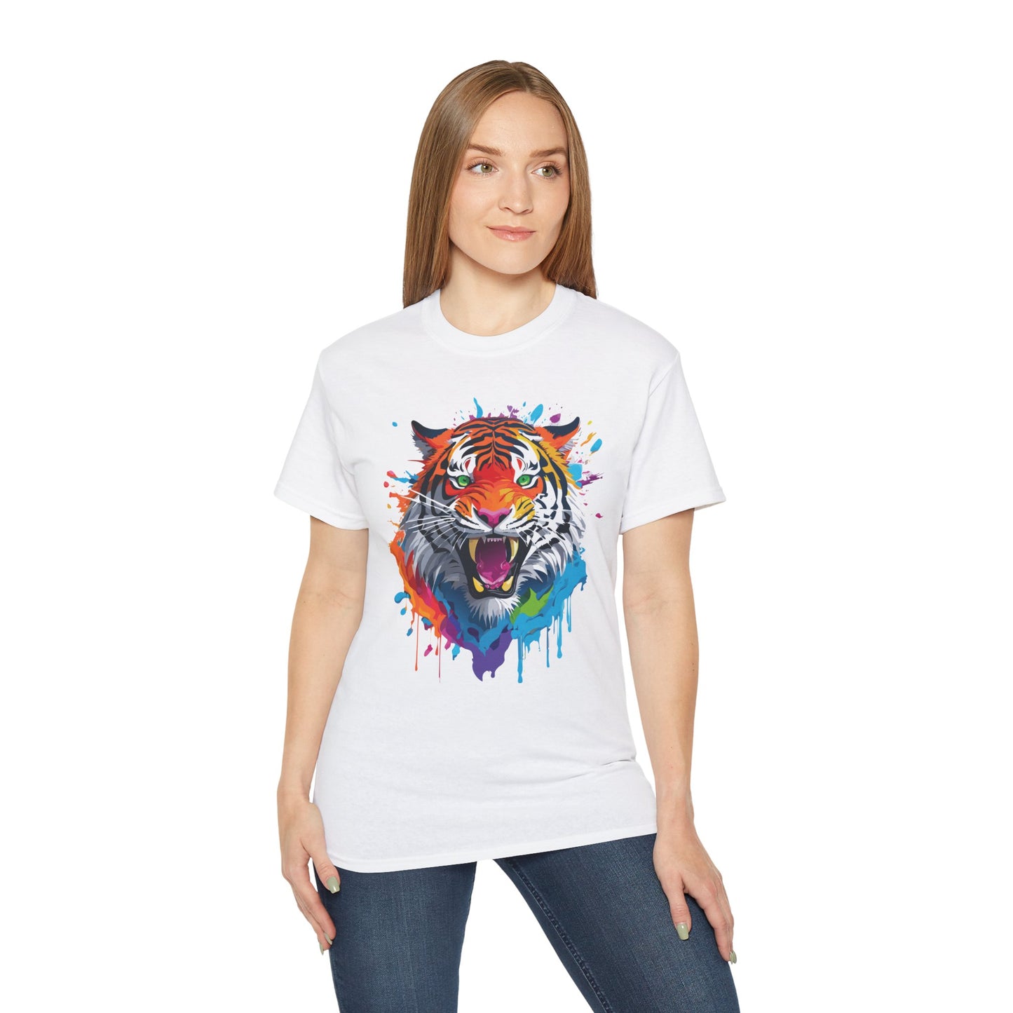Animal Shirt, Tee Shirt with Tiger, Tiger Shirt