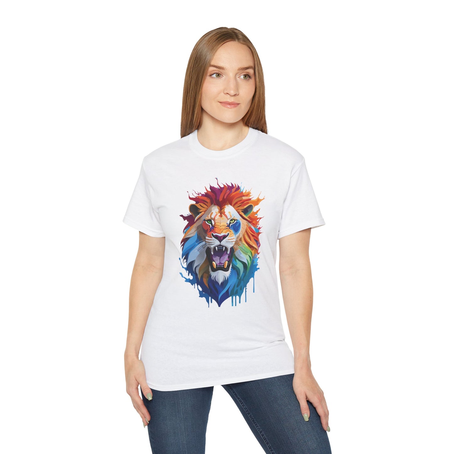 Animal Shirt, Tee Shirt with Lion, Lion Shirt