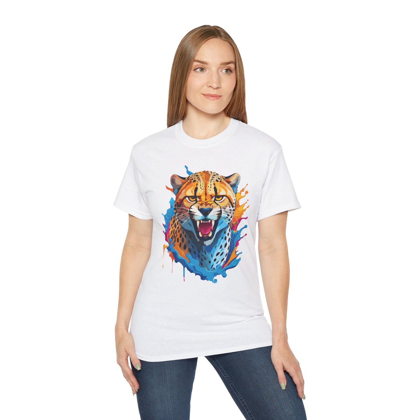 Animal Shirt, Tee Shirt with Cheetah, Cheetah Shirt