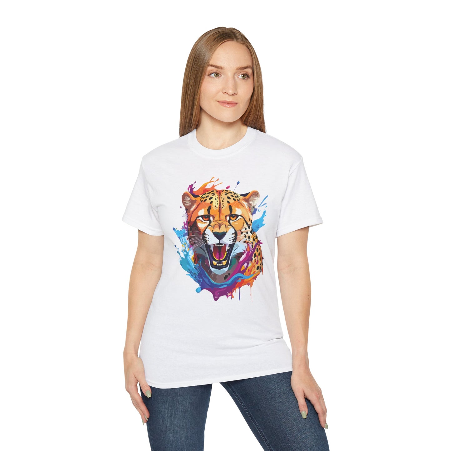 Animal Shirt, Tee Shirt with Cheetah, Cheetah Shirt