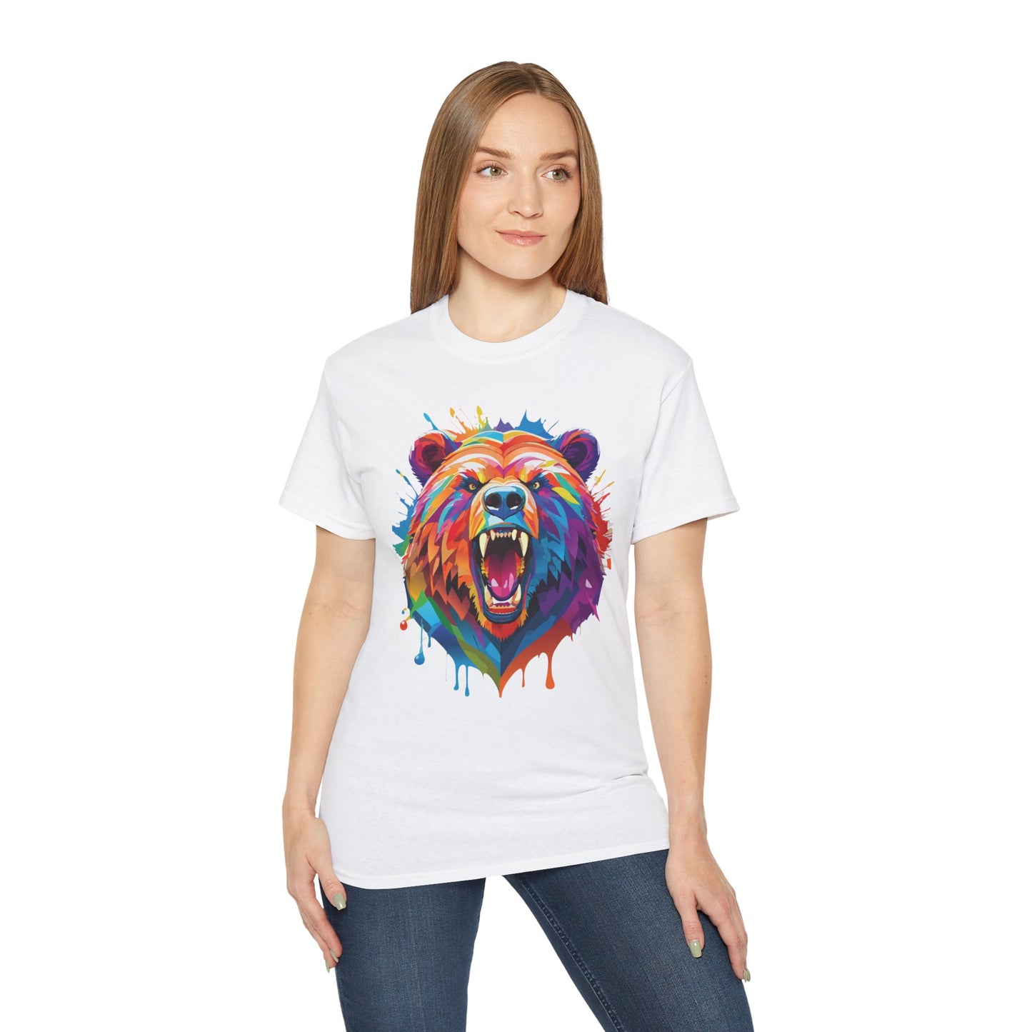 Animal Shirt, Tee Shirt with Bear, Bear Shirt