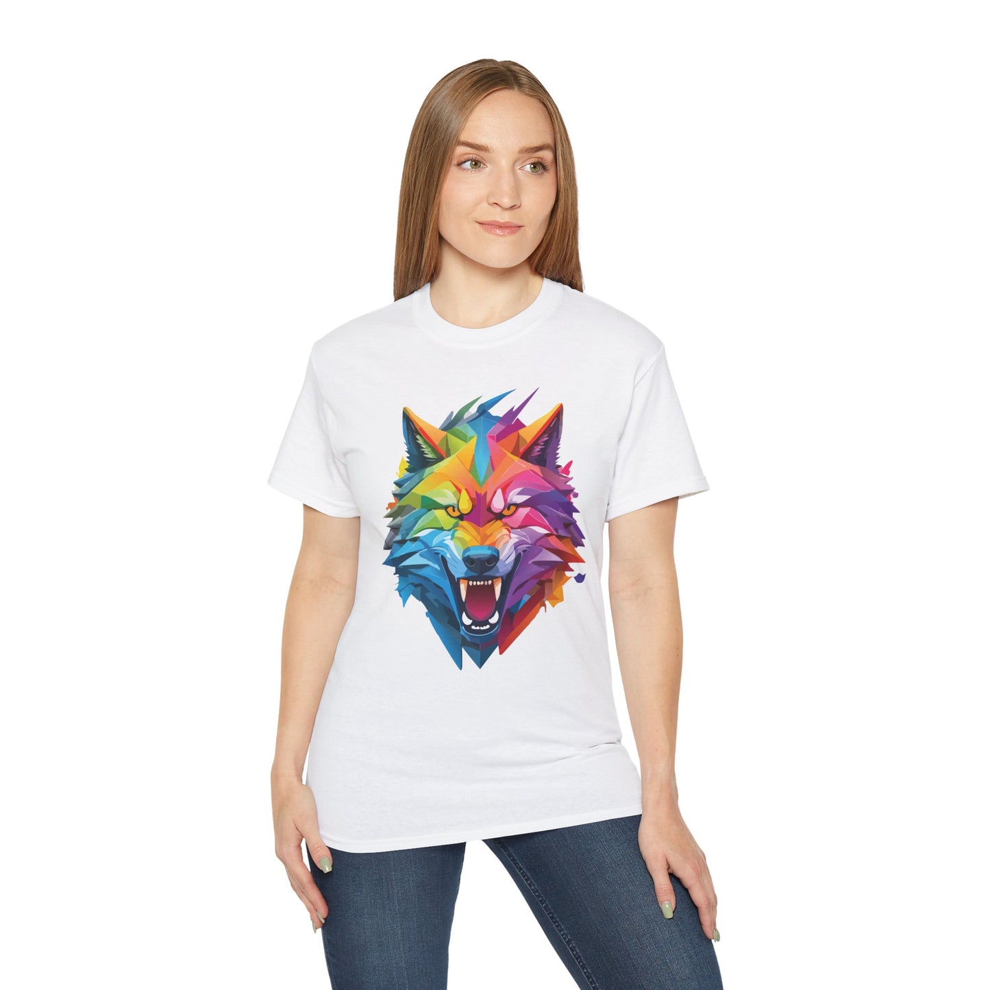 Animal Shirt, Tee Shirt with Wolf, Wolf Shirt