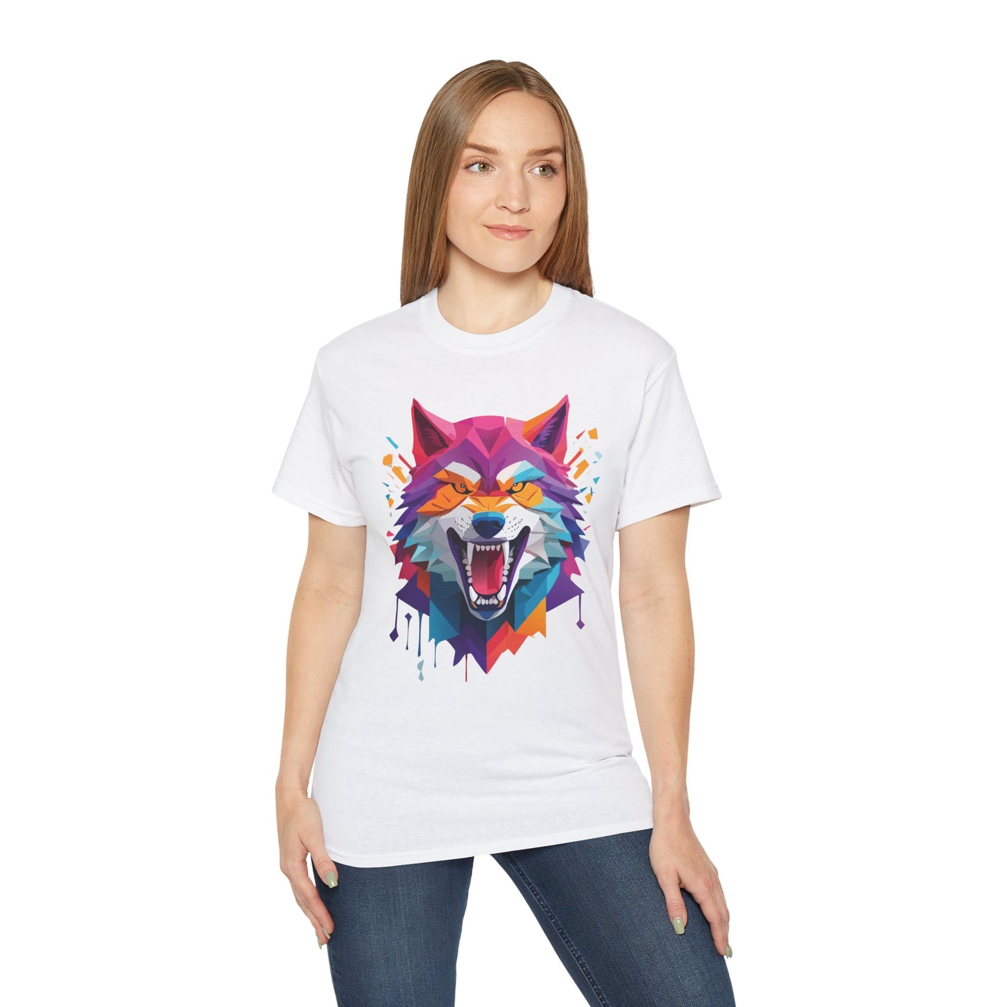 Animal Shirt, Tee Shirt with Wolf, Wolf Shirt
