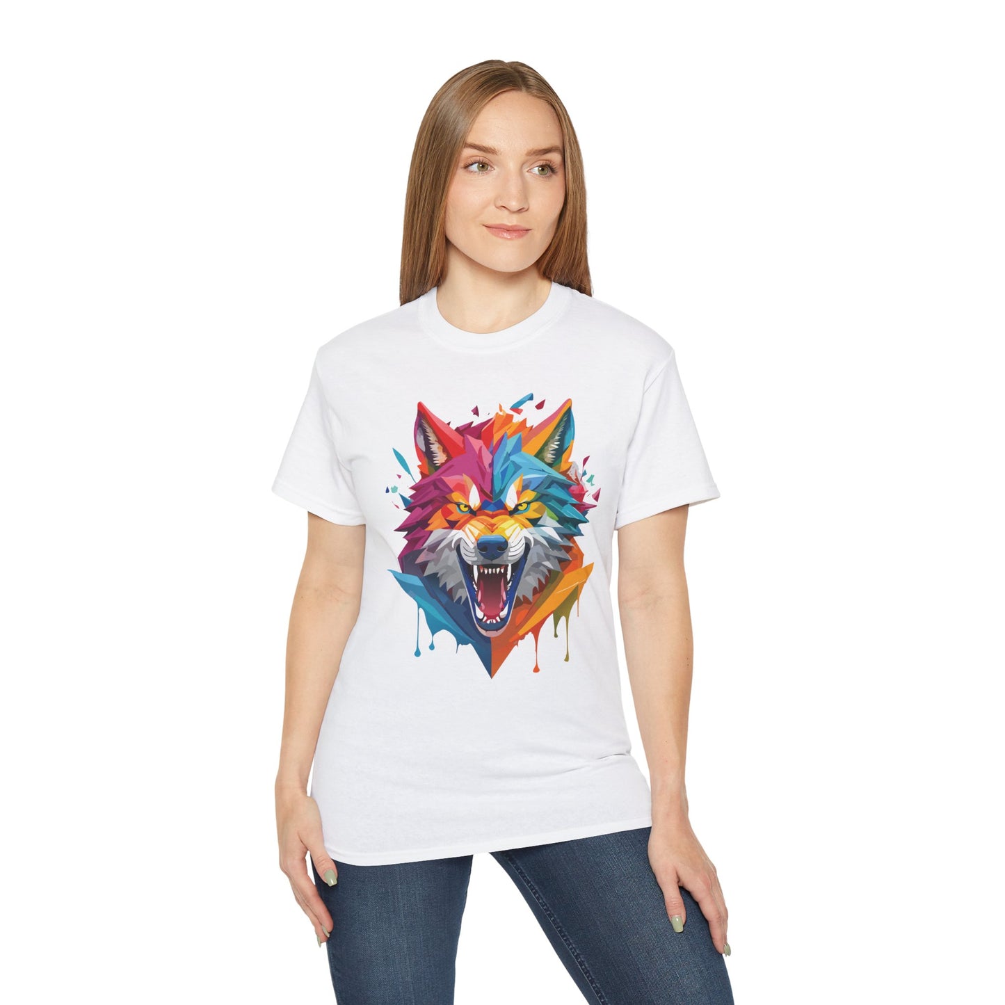 Animal Shirt, Tee Shirt with Wolf, Wolf Shirt