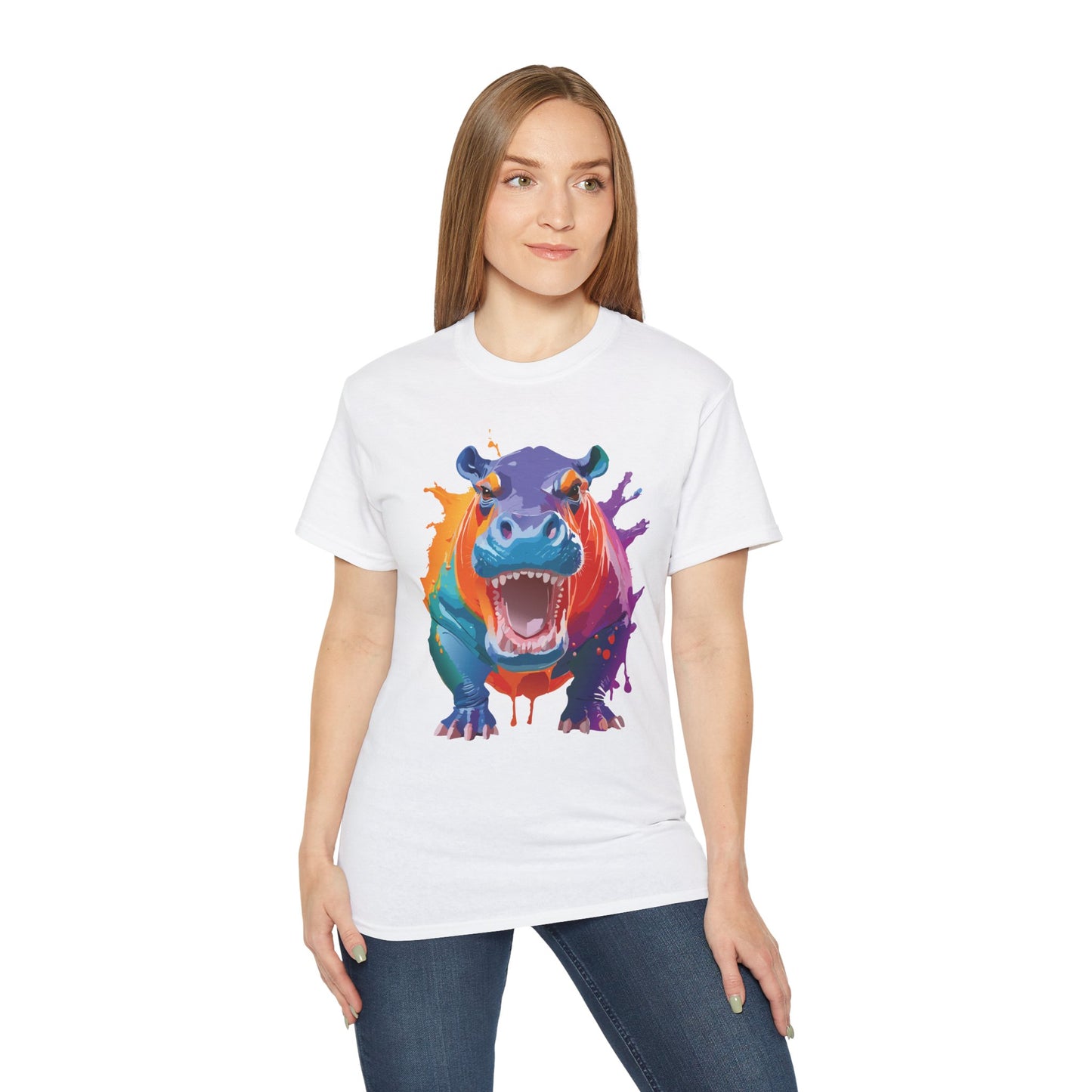 Animals Shirt, Tee Shirt with Hippo