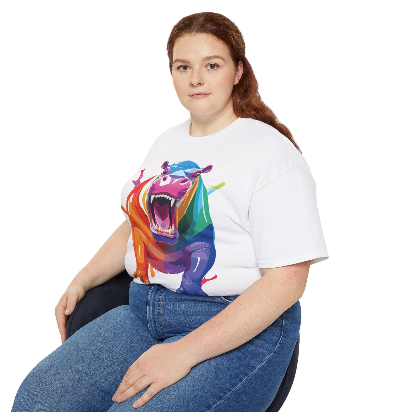 Animals Shirt, Tee Shirt with Hippo