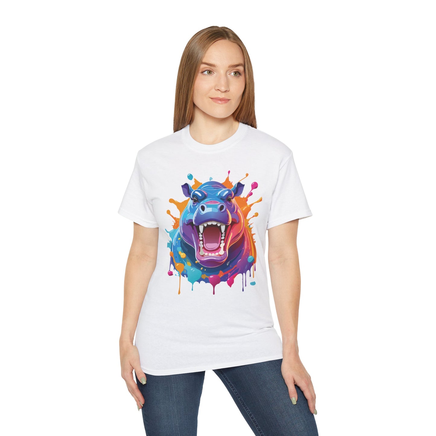 Animals Shirt, Tee Shirt with Hippo