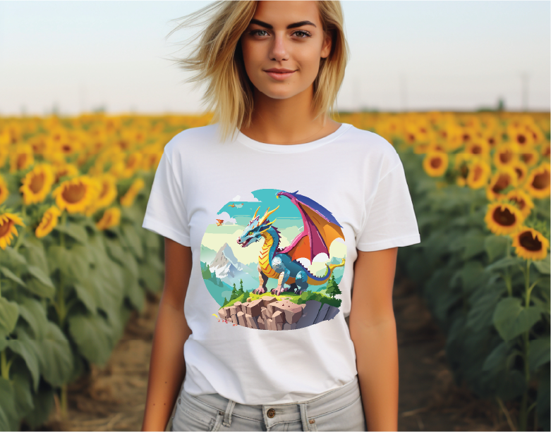 Dragon Shirt, Shirt Dragon, Tee shirt with Dragons