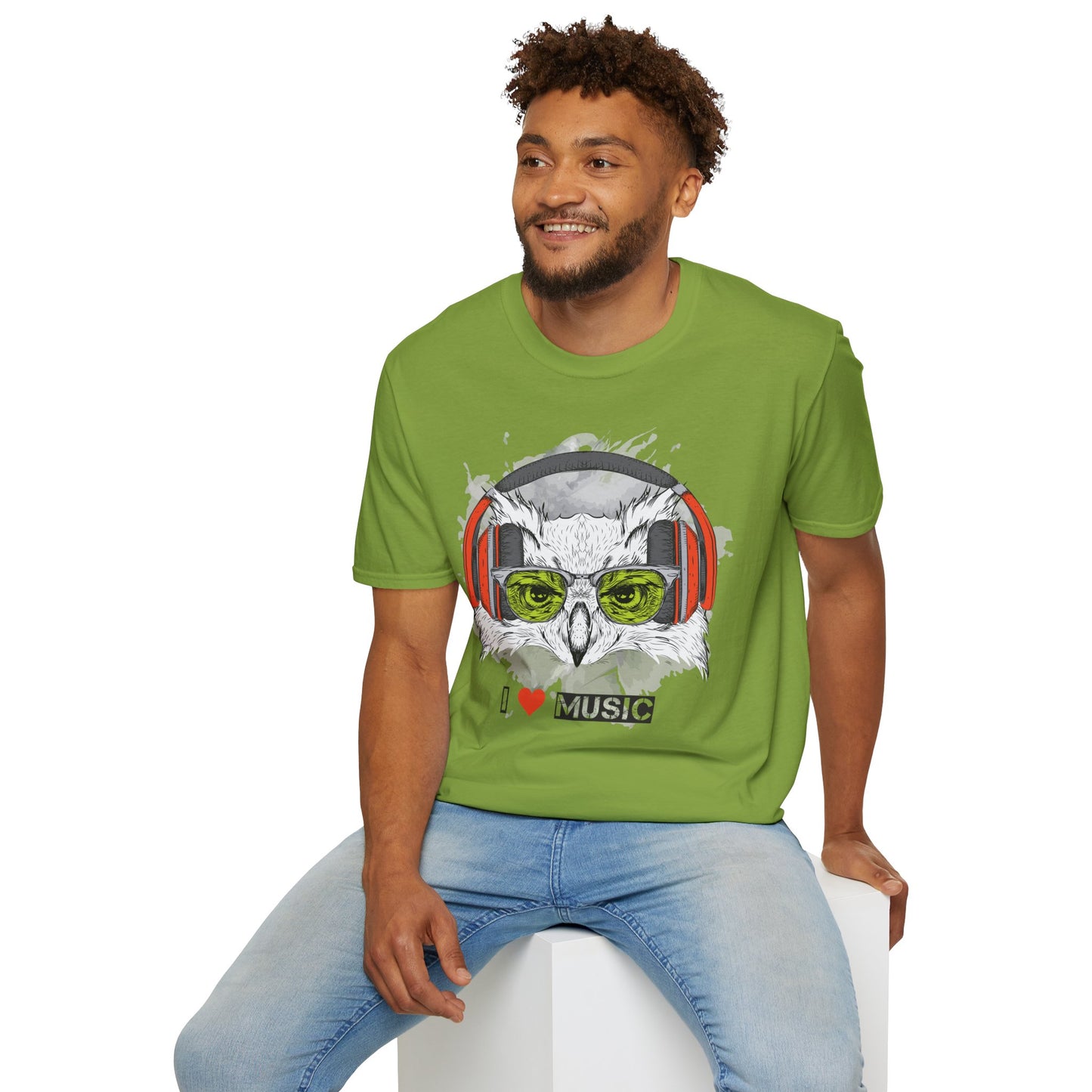 I love Music Animals Shirts, Shirt with Animals, Animals with Headphones Shirt