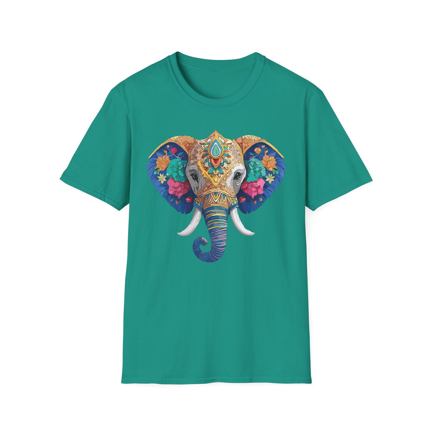 Elephant Shirt, T Shirt with Elephant, Elephant on T Shirt, T Shirt with Animation, Animals Tee Shirt