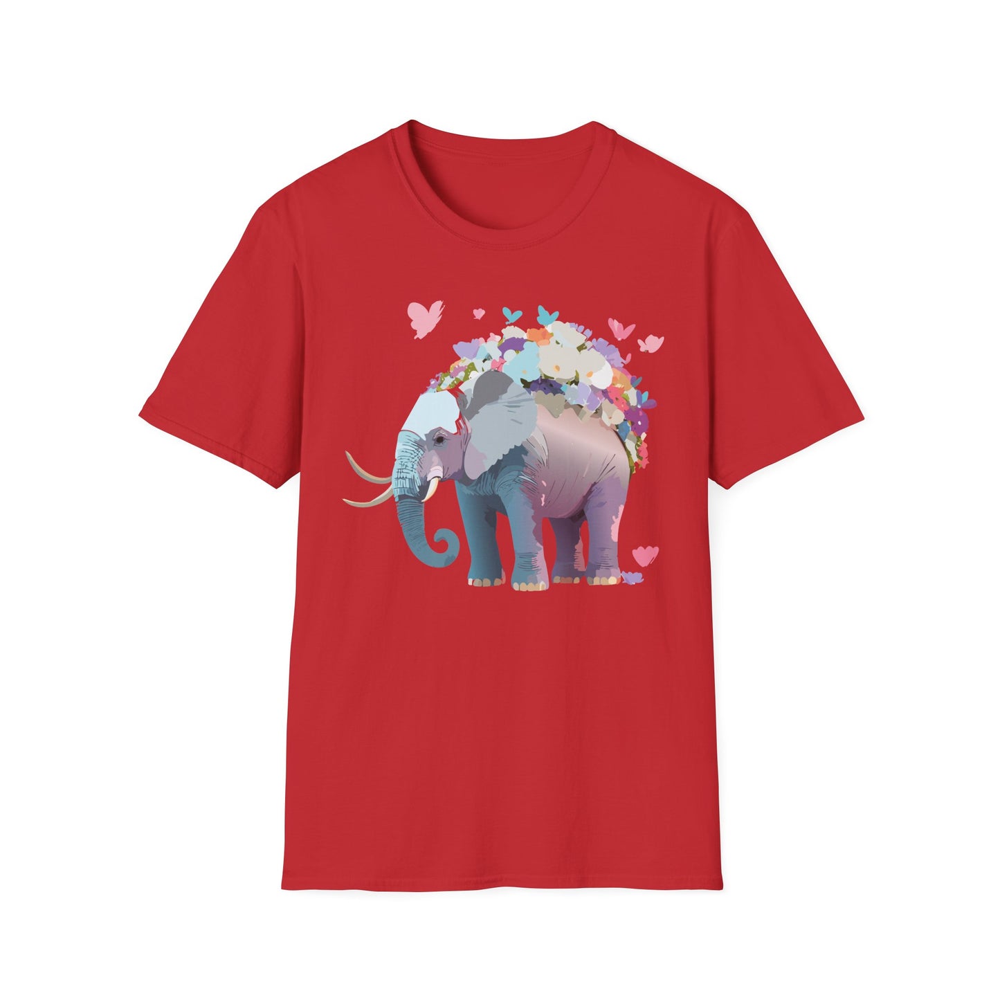 Elephant Shirt, T Shirt with Elephant, Elephant on T Shirt, T Shirt with Animation, Animals Tee Shirt